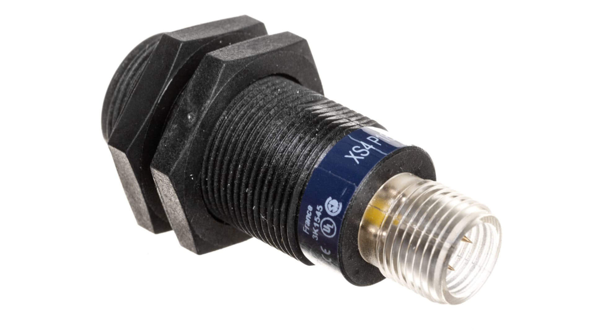 

Czujnik indukcyjny M18 8mm zakryty 12-24V DC PNP 1Z połączenie M12 4-piny XS4P18PA340D