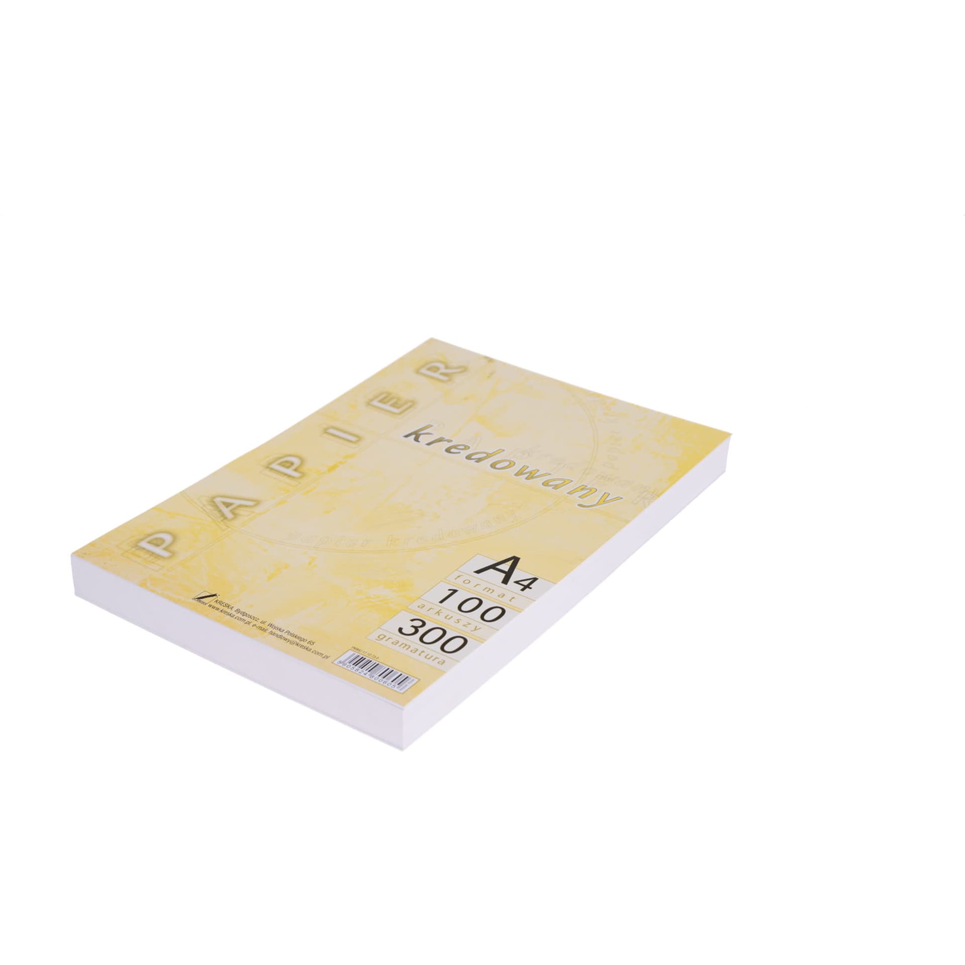

Papier kredowy A4 300g (100) KRESKA, 100) kresk