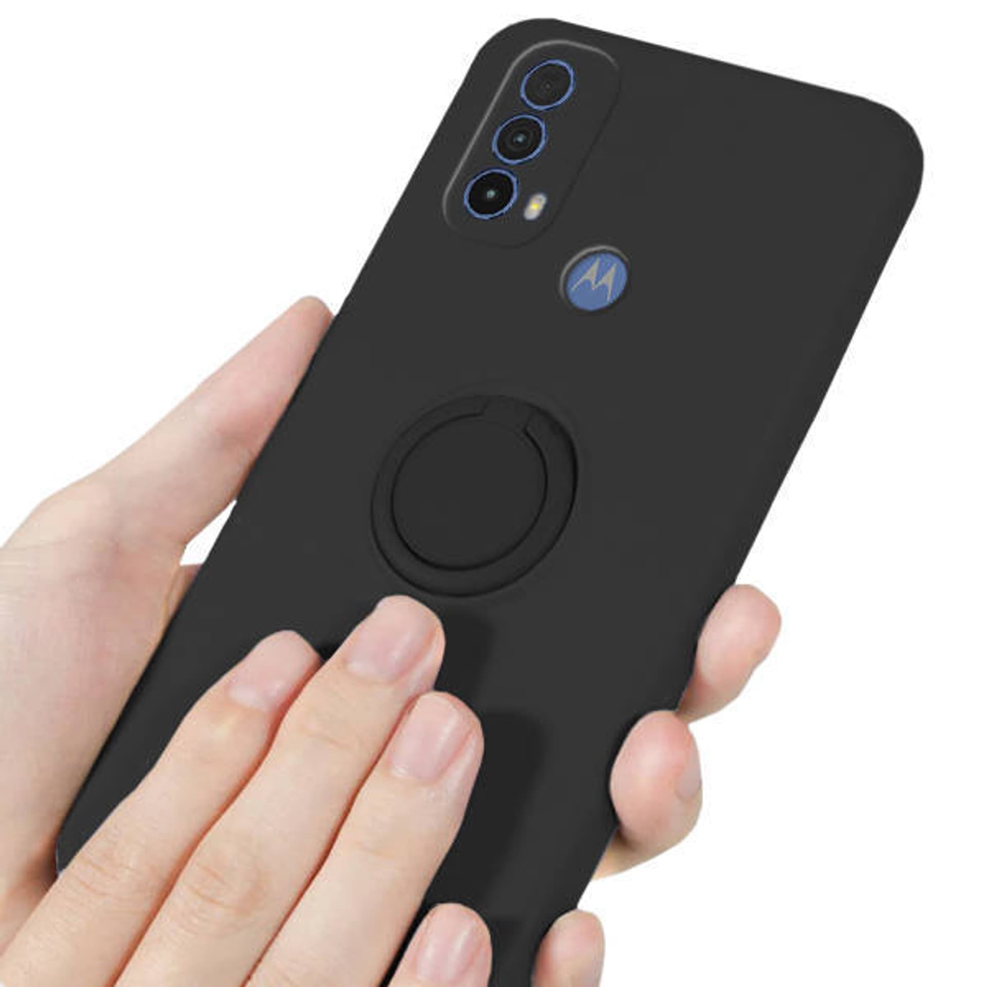 

Etui MOTOROLA MOTO E20 / E30 / E40 Silicone Ring czarne