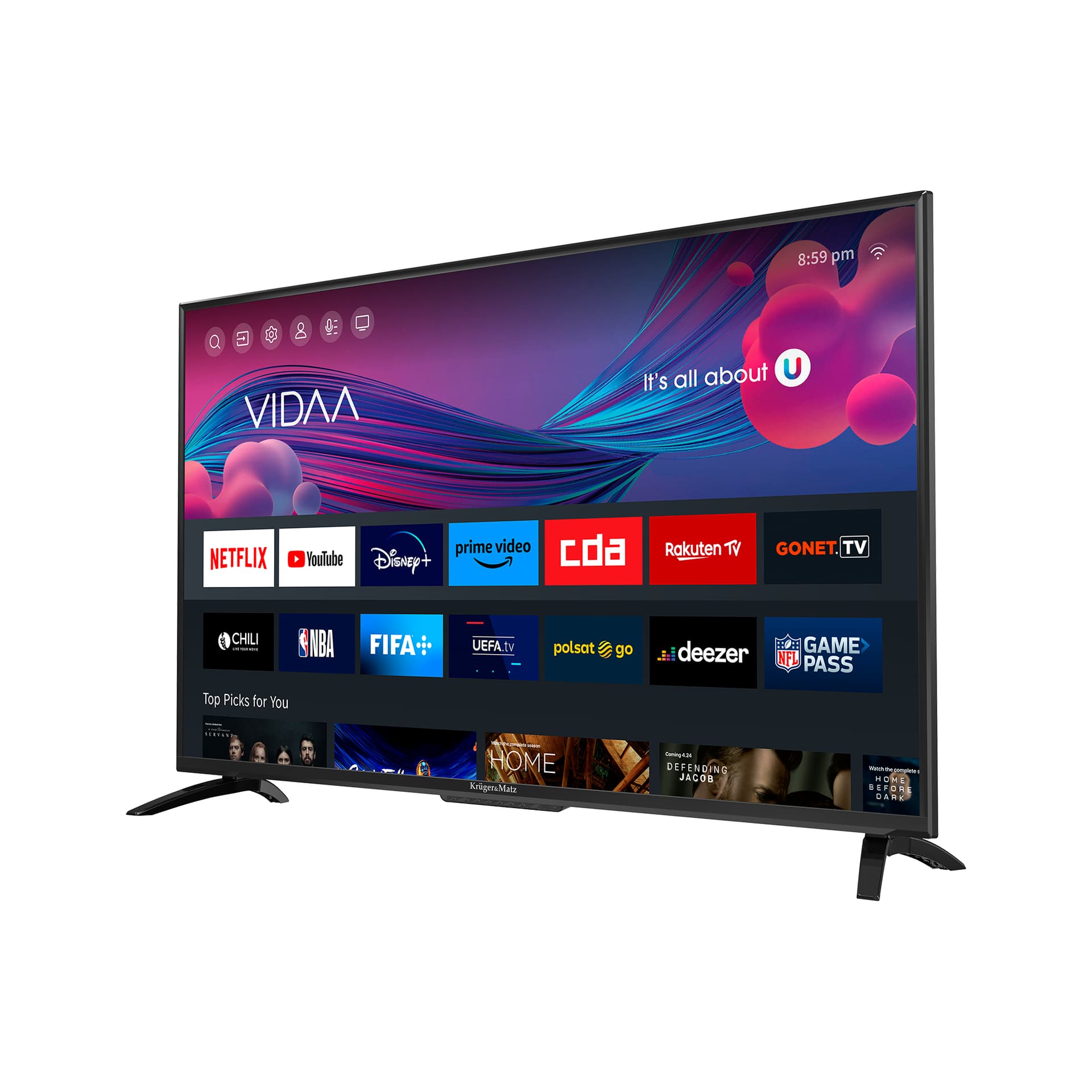 

Telewizor Kruger&Matz 40" FHD smart DVB-T2/S2 H.265 Hevc