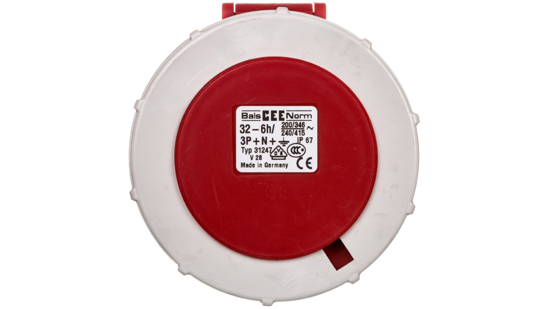 

Gniazdo przenośne QUICK-CONNECT TE Plus z zintegrowanym zadławieniem MULTI-GRIP 32A 5p 400V 6h IP67 31247