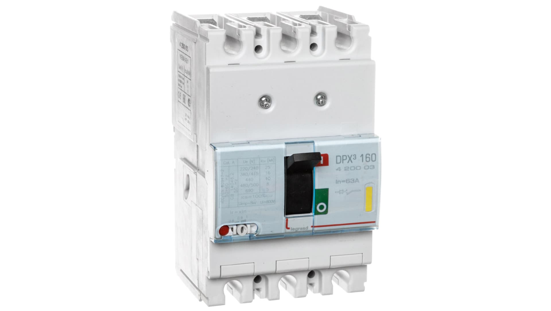 

Wyłącznik mocy 63A 3P 16kA DPX3 160 420003