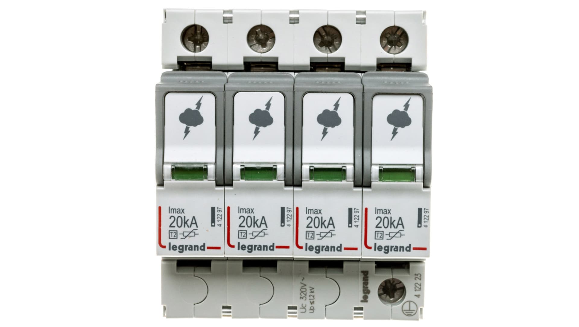 

Ogranicznik przepięć C Typ 2 4P 20kA 1,2kV ON 300 412223