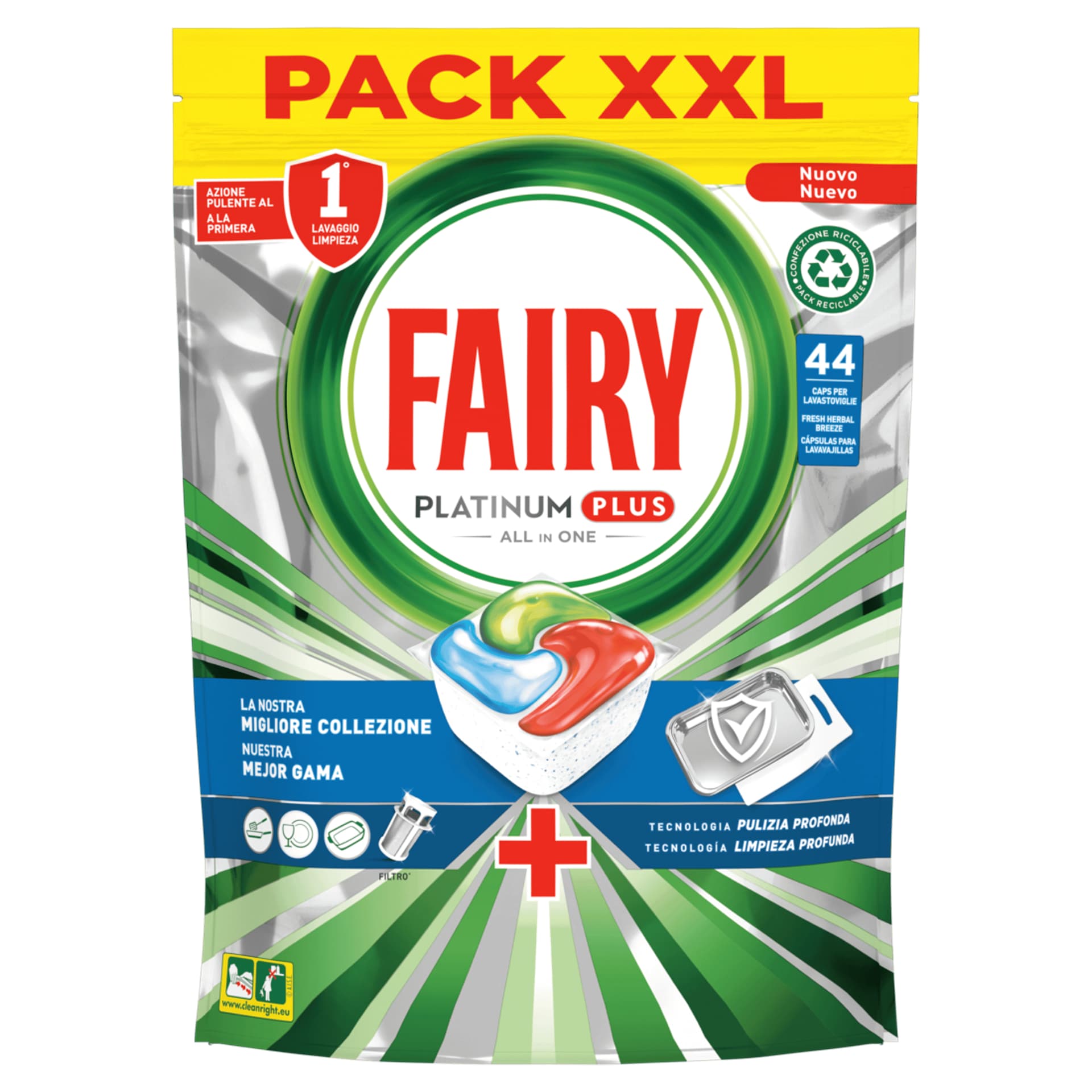 

Fairy Platinum Plus Kapsułki do Zmywarki 44 szt.