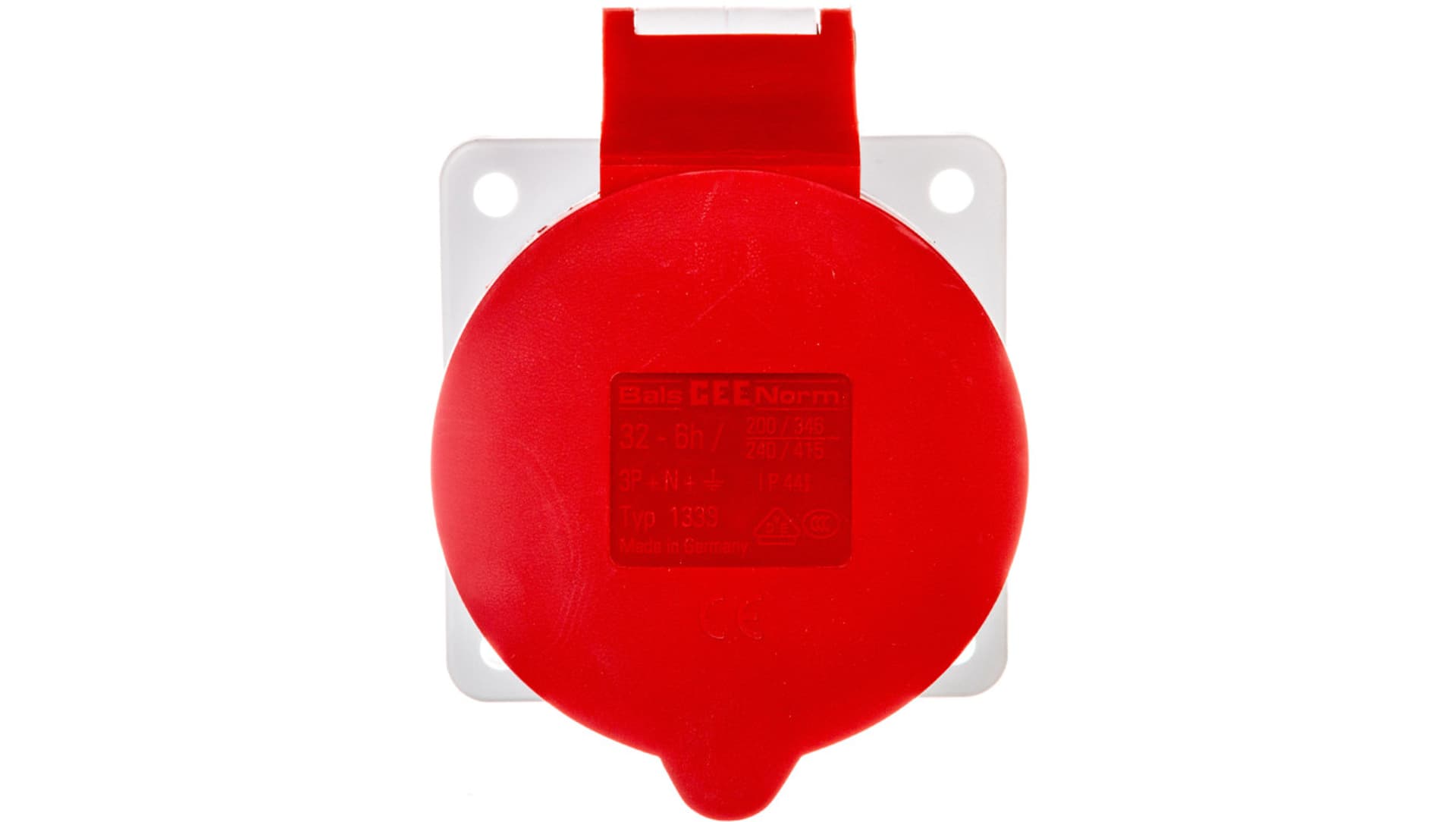 

Gniazdo tablicowe proste 32A 5p 400V 6h IP44 1333