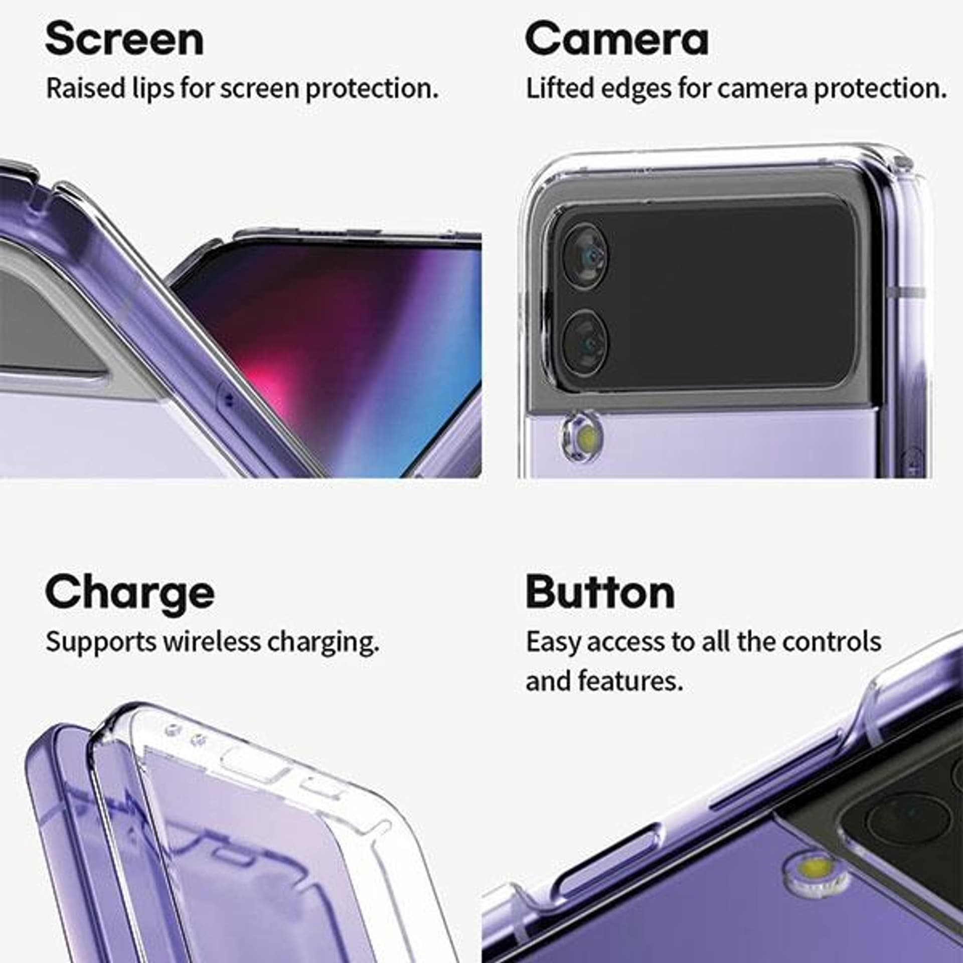 

Mercury PC HardCase Samsung Flip 4 clear