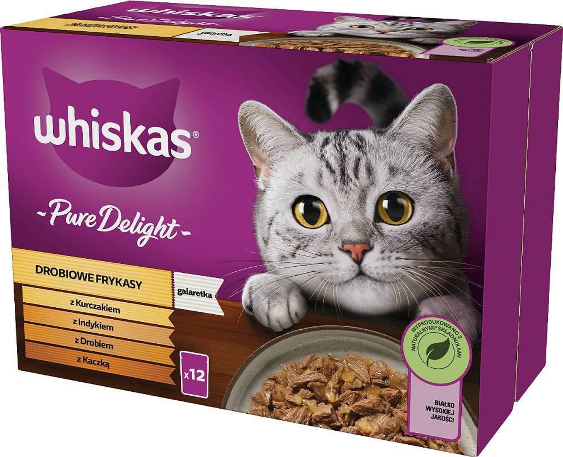 

Whiskas Sasz Potr Pure Delight Drób 12x85g