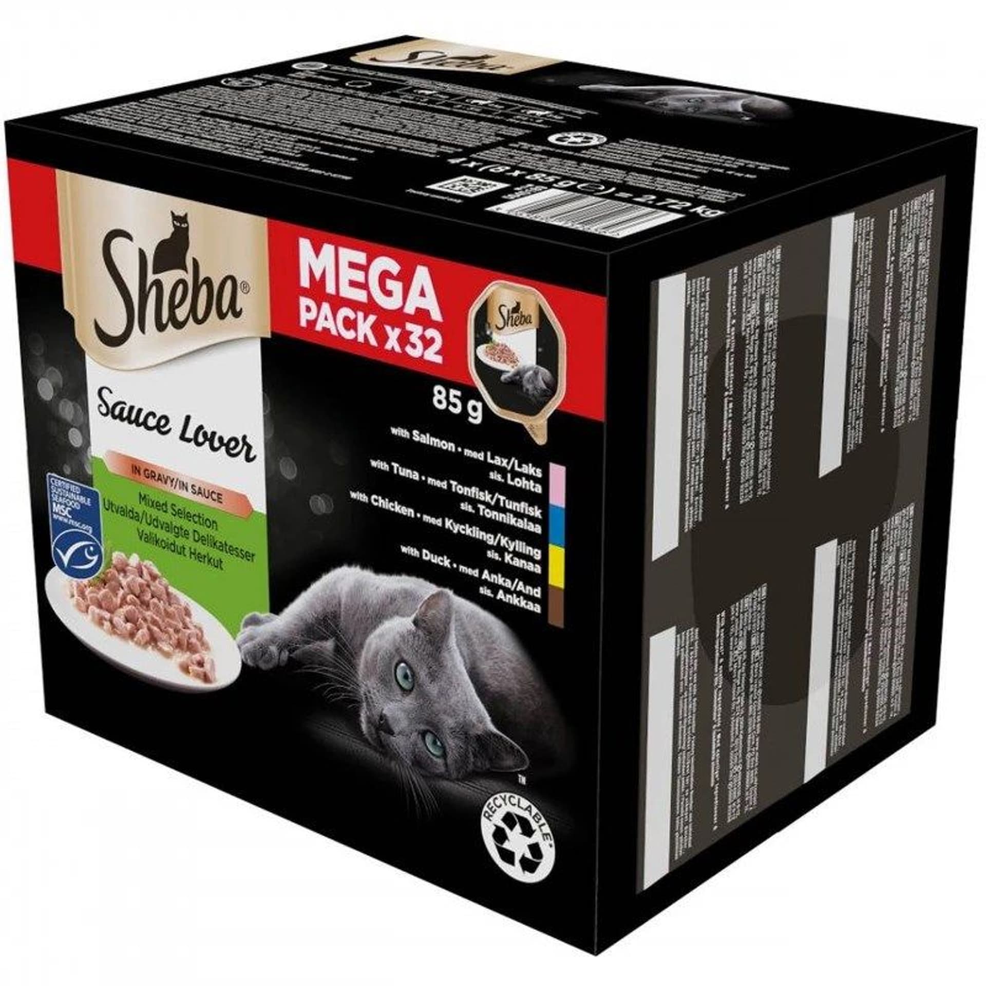 

Sheba Tacka Sos Kacz/Kur/Łos/Tuń 32x85g