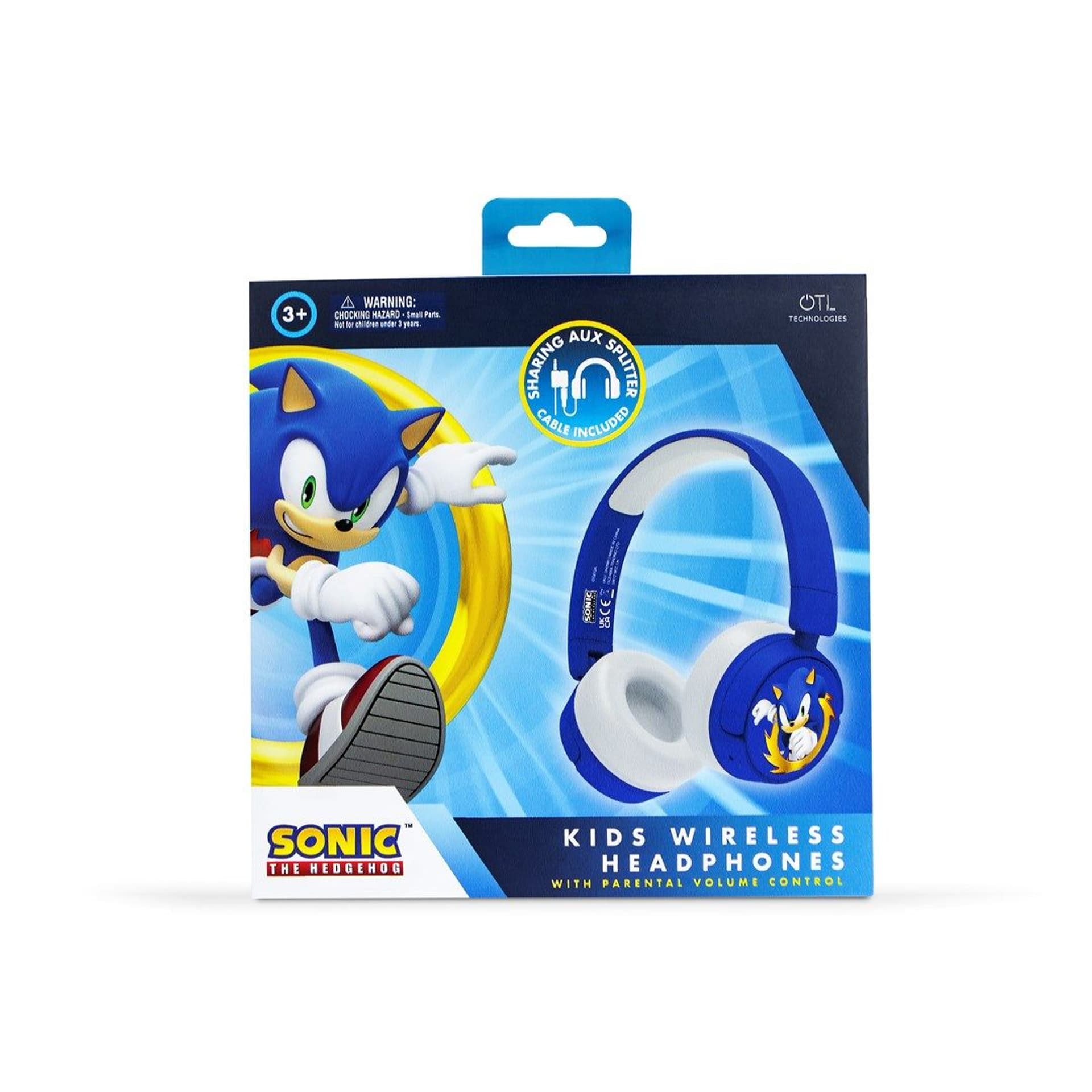 

OTL KIDS Bezprzewodowe Słuchawki V2 - SONIC CLASSIC