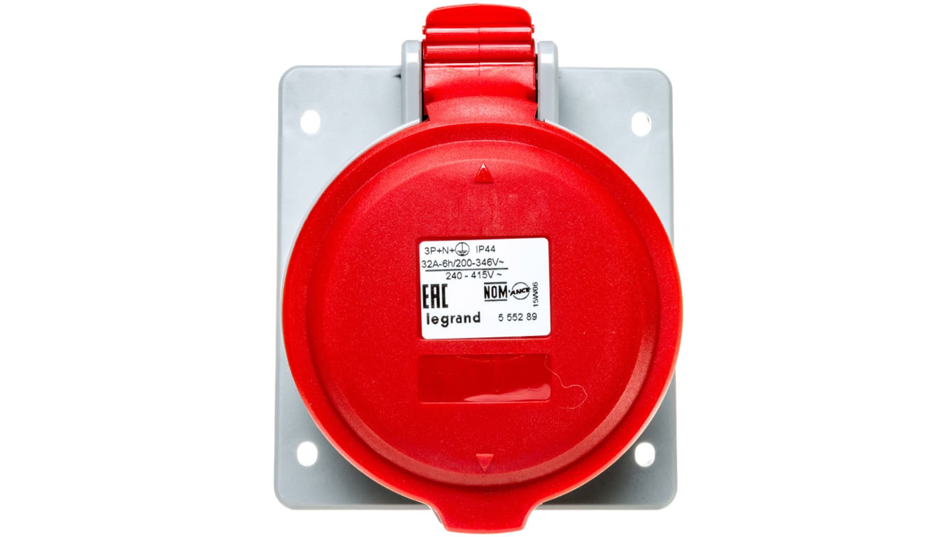 

Gniazdo tablicowe 5P 32A 400V czerwone IP44 P17 TEMPRA PRO 555289