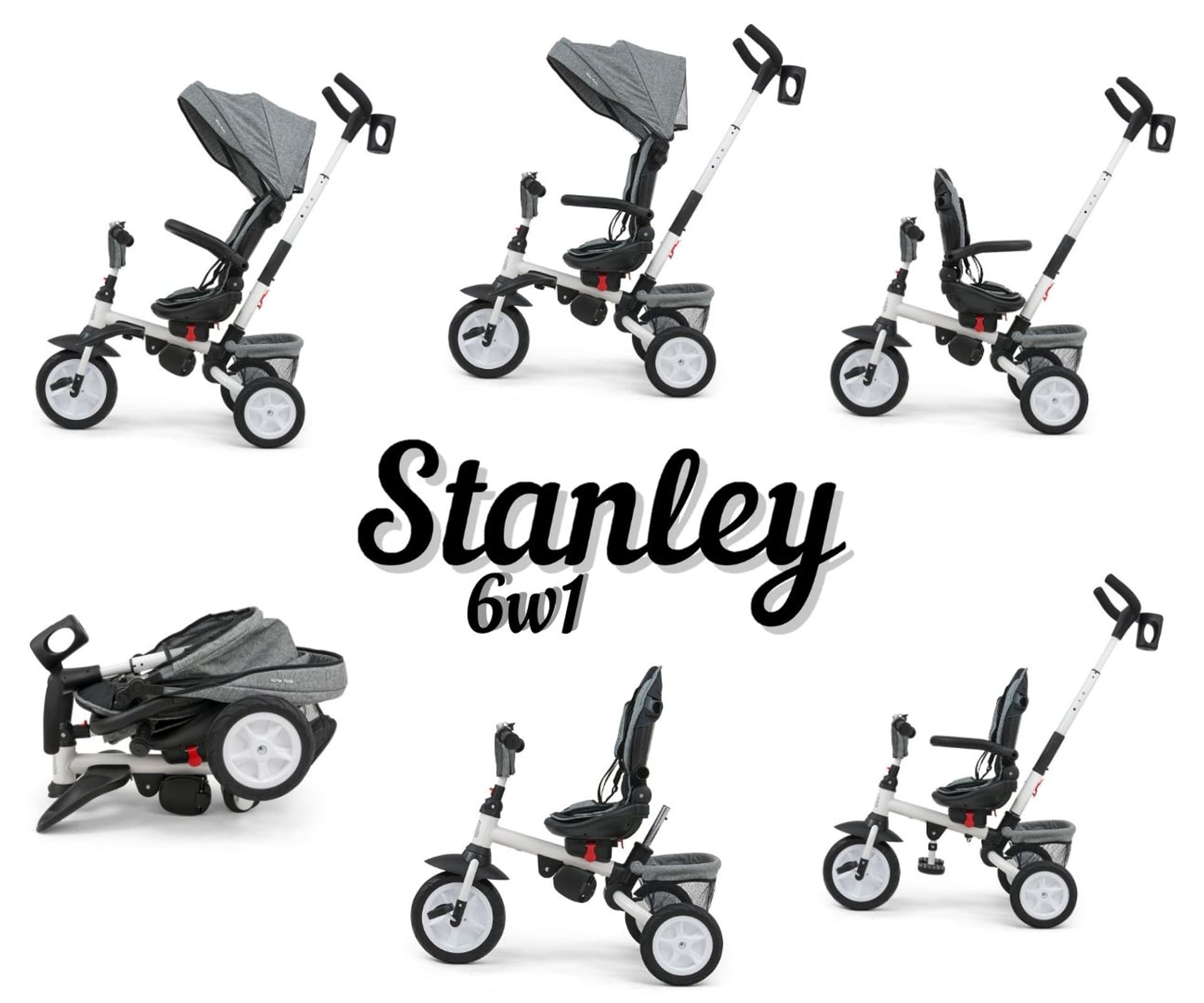 

Rowerek Trójkołowy Stanley Rubber Pink