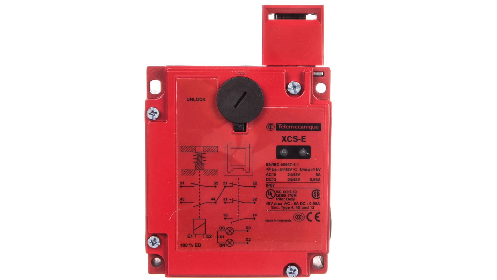 

Łącznik bezpieczeństwa metalowy 2Z 1R 2x M20x1,5 24V XCSE7512