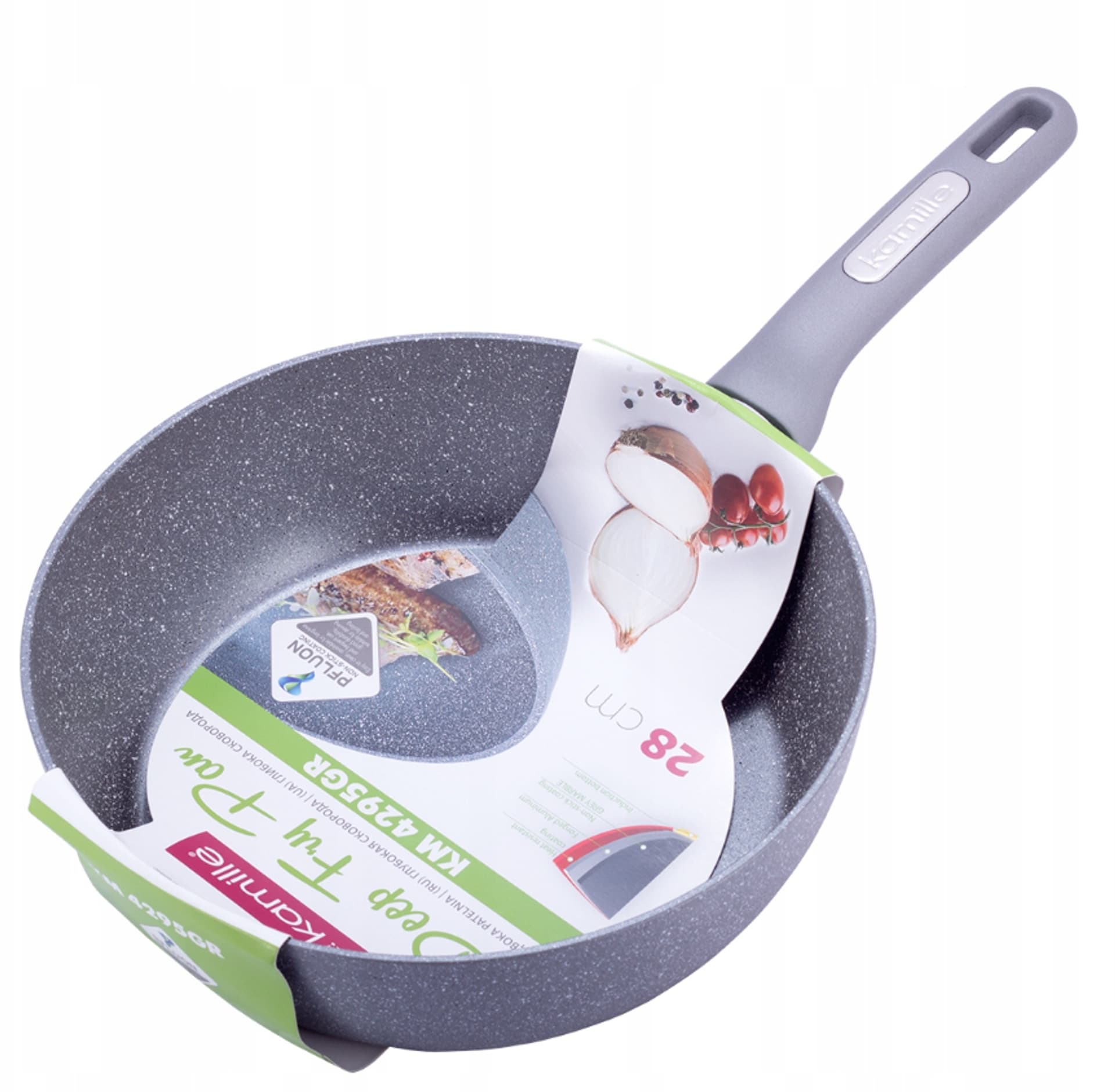 

PATELNIA GRANITOWA GŁĘBOKA WOK INDUKCJA GAZ 28CM