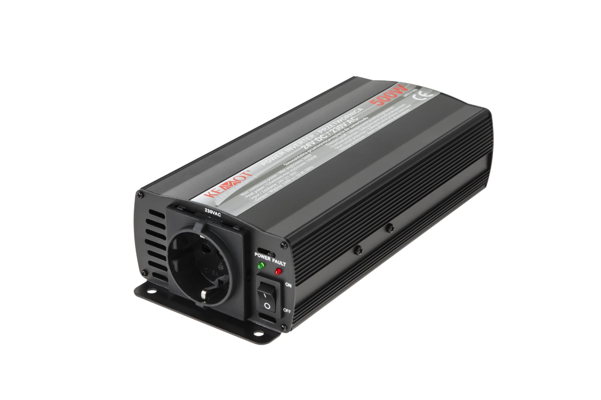 

Przetwornica KEMOT 24V/230V 500W(gn. typu F:niemieckie)