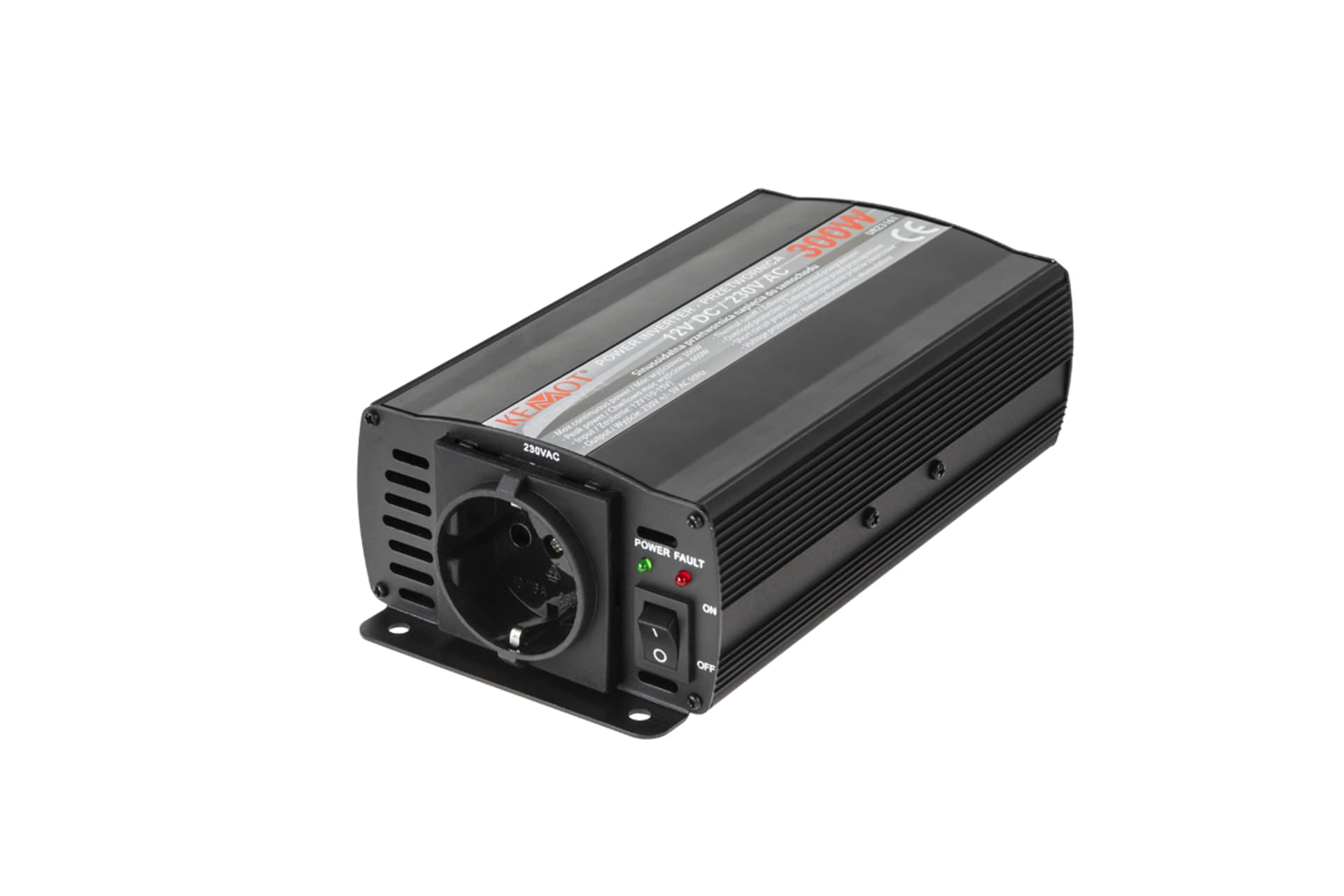 

Przetwornica KEMOT 12V/230V 300W (gn. typu F :niemieckie)