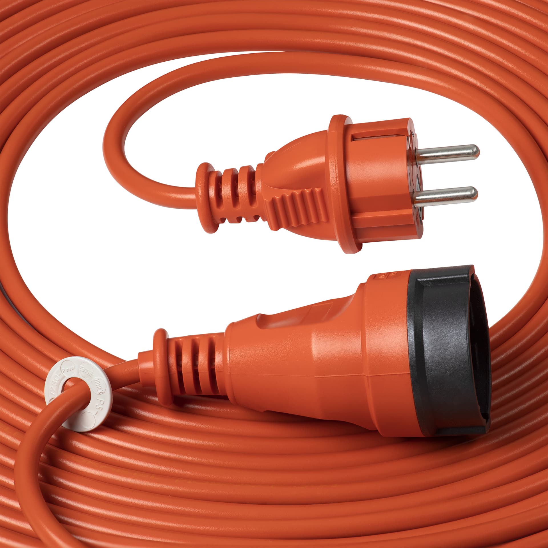 

Przedłużacz ogrodowy pomarańczowy zalewany, 1x2P+Z (schuko) 20m, H05VV-F 3x1,0mm, 230VAC/10A, H05vv-f 3x1.0mm/230vac/10