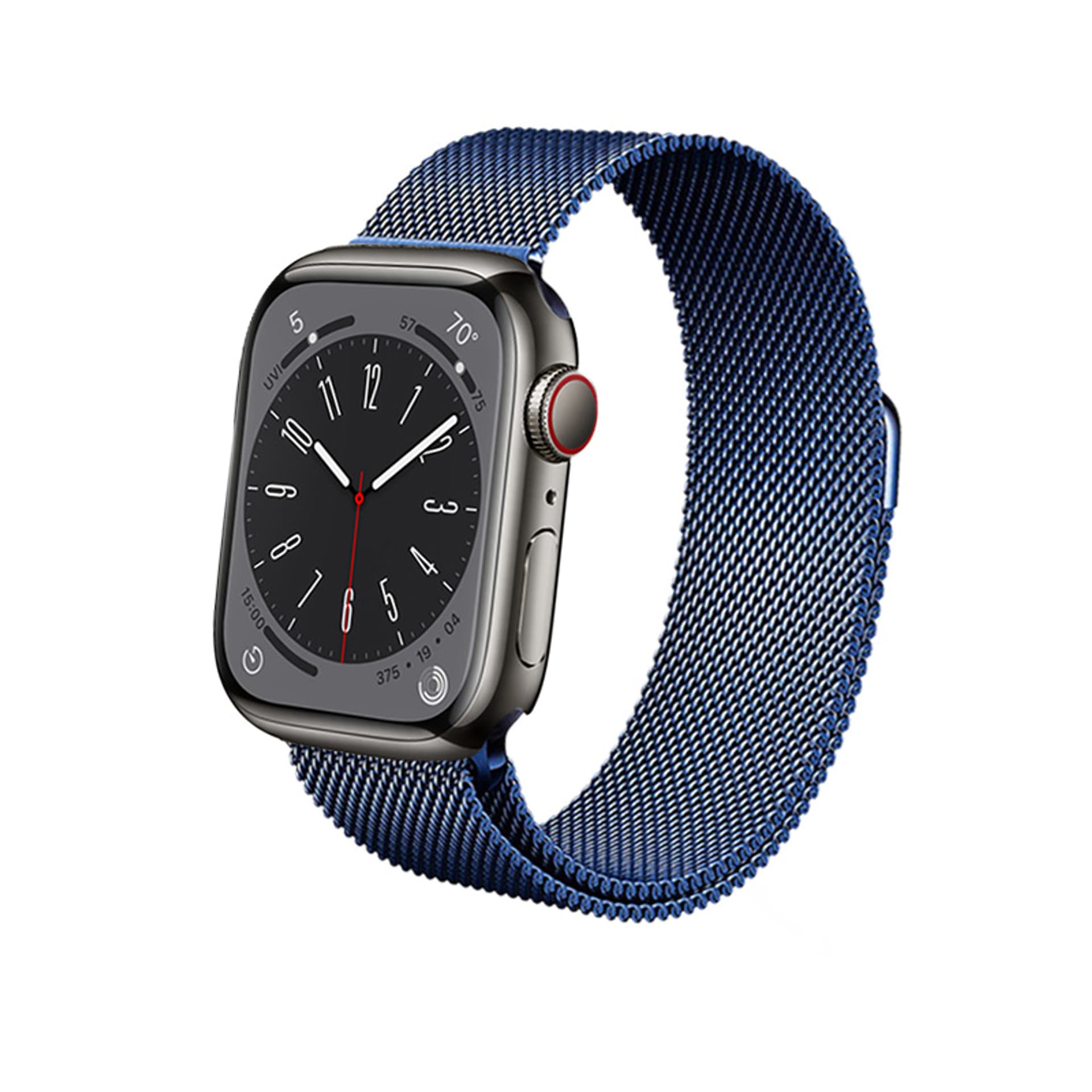 

Crong Milano Steel – Pasek ze stali nierdzewnej do Apple Watch 38/40/41 mm (granatowy)