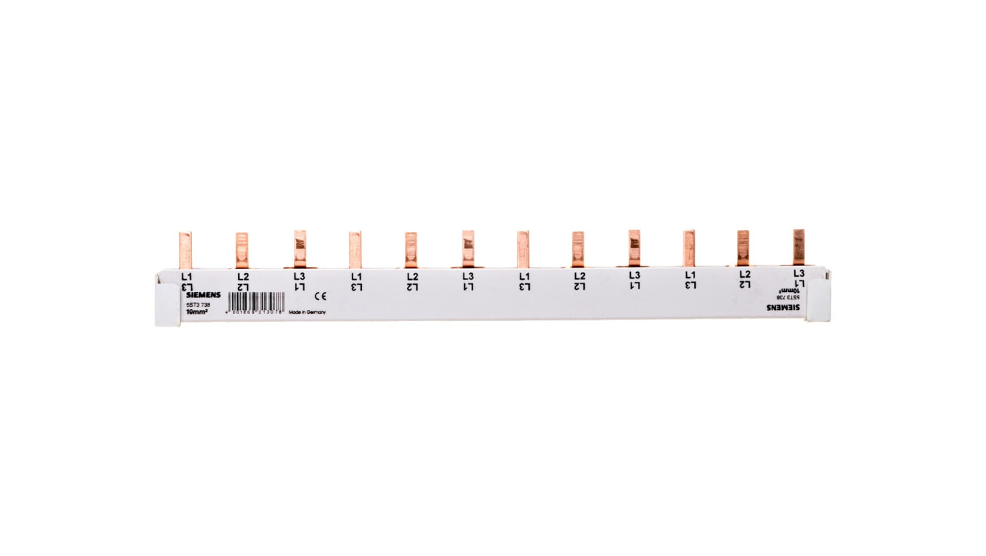 

Szyna łączeniowa 3P 10 mm2 sztyftowa 12 modułowa (4x3P) do cięcia (2 zaślepki w komplecie) 5ST3738, 2 zaślepki w komplecie) 5st373
