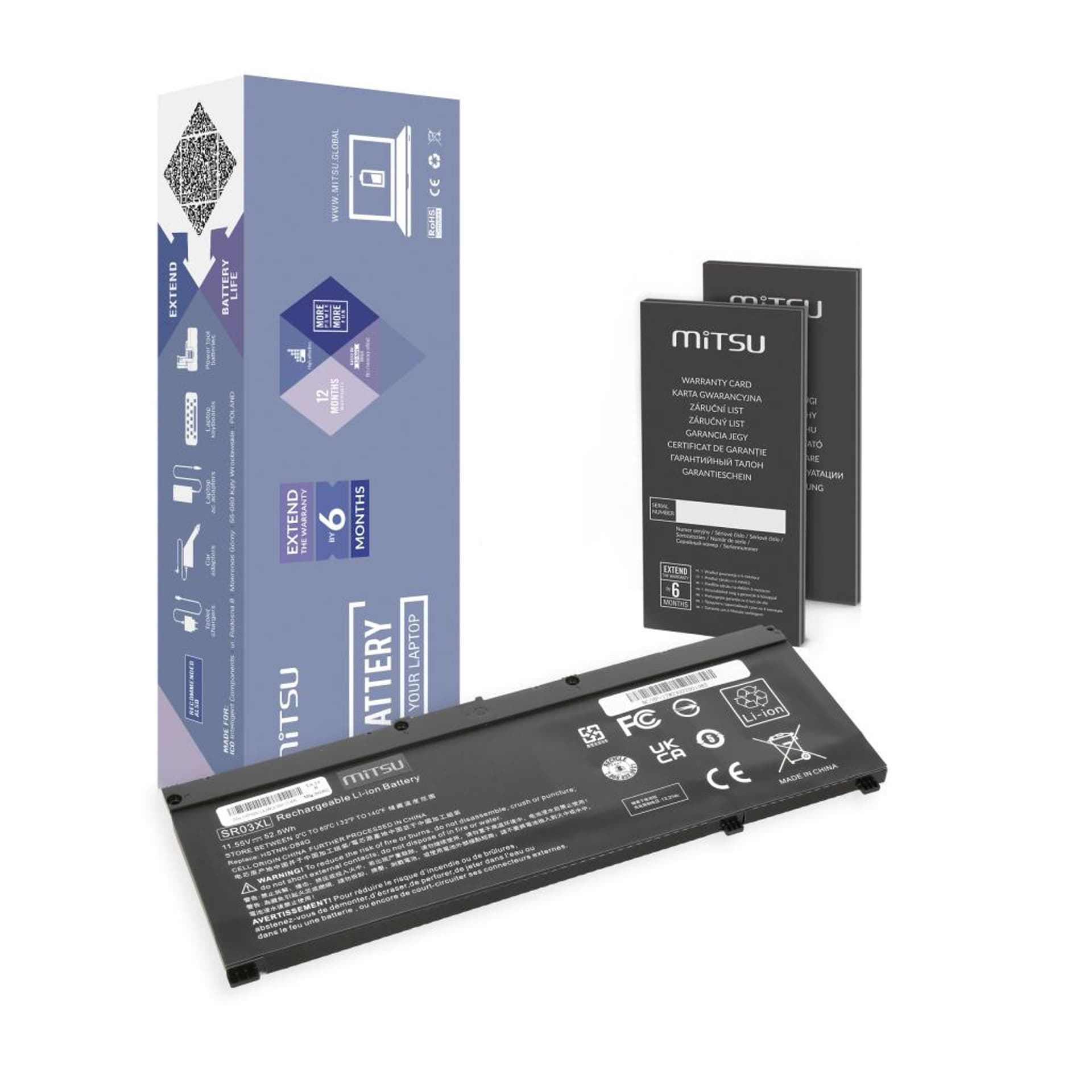 

Bateria Mitsu do HP Pavilion Gaming 15 17