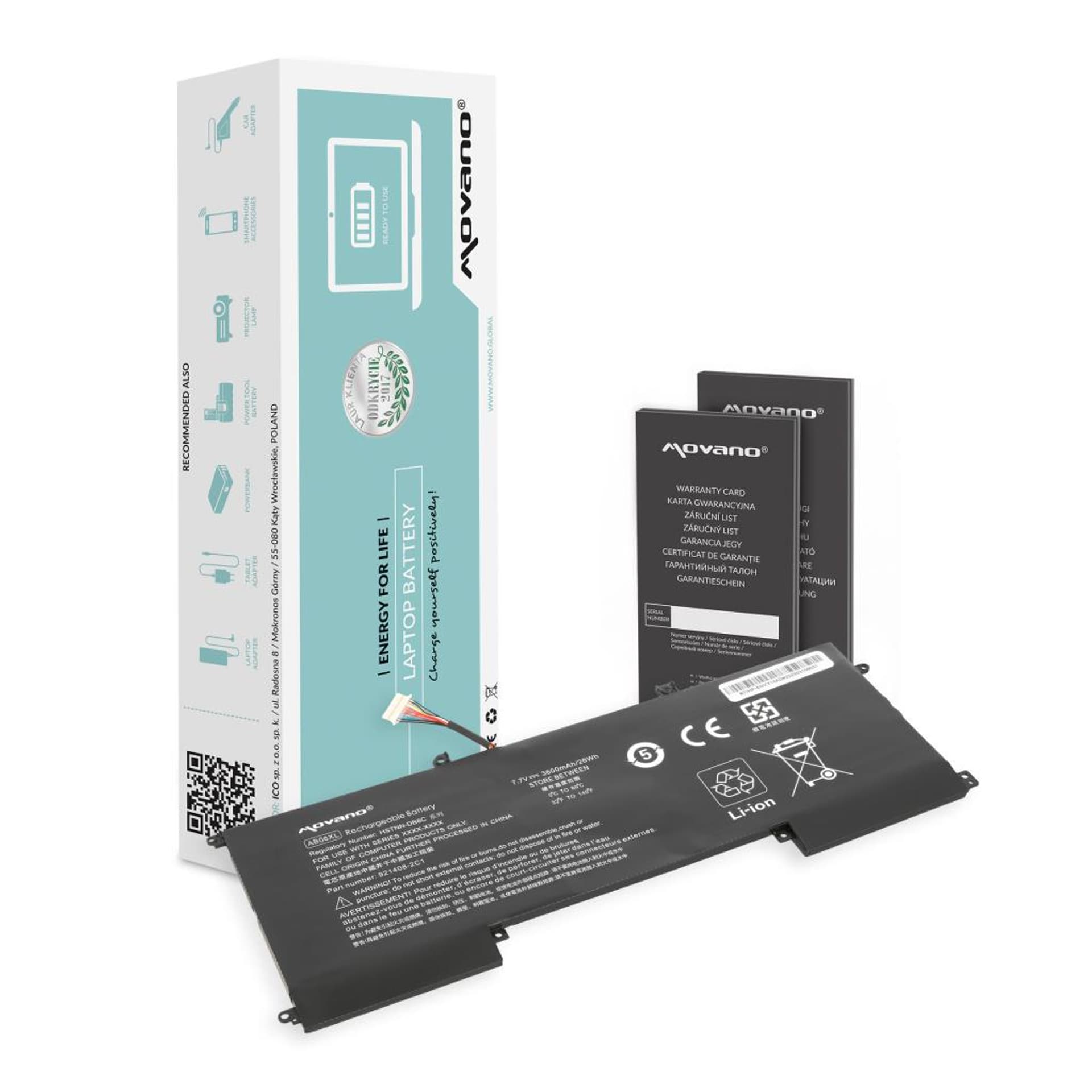 

Bateria Movano do HP Envy 13, 13-AD