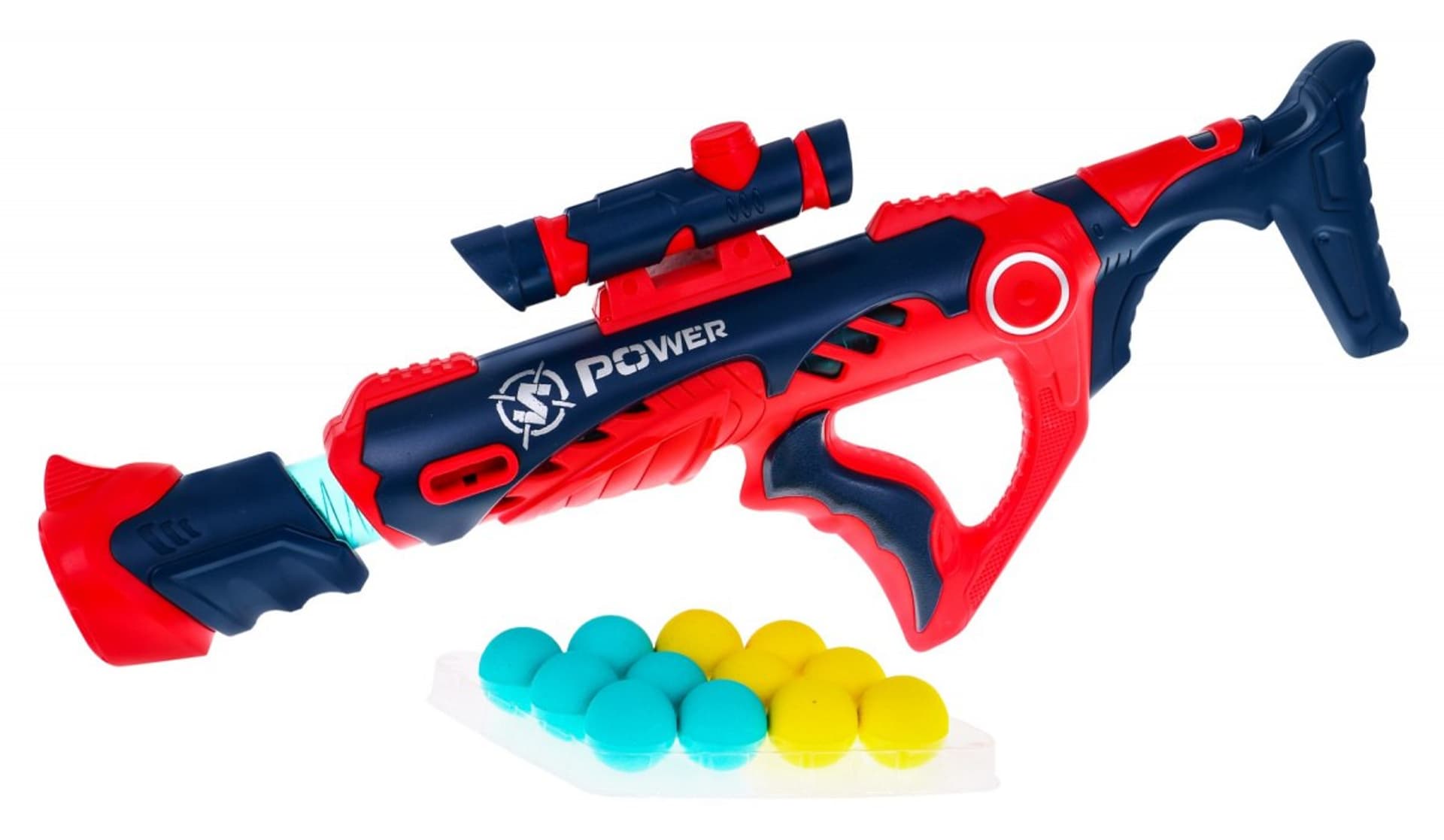 

Manualny Karabin dla dzieci 6+ Sprężynowy mechanizm + Celownik + 12 pocisków Kulek z pianki