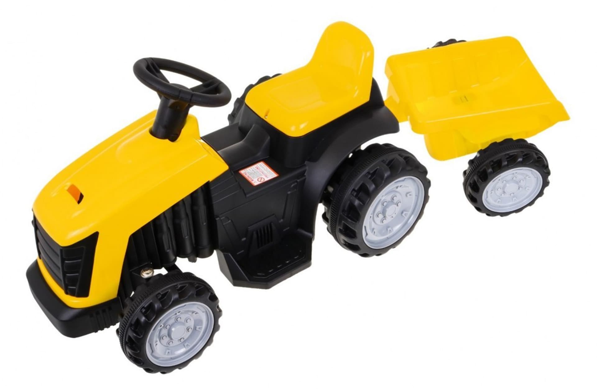

Traktor z Przyczepą Żółty