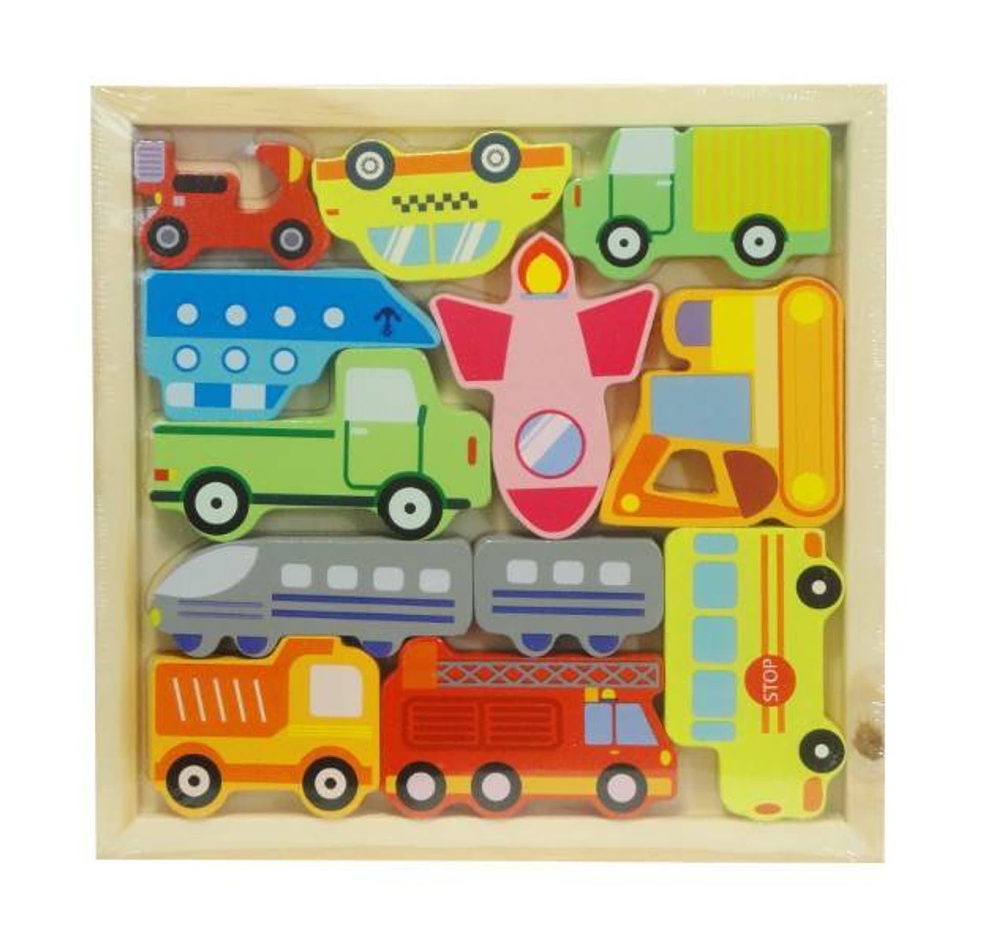 

Puzzle drewniane 3D - pojazdy