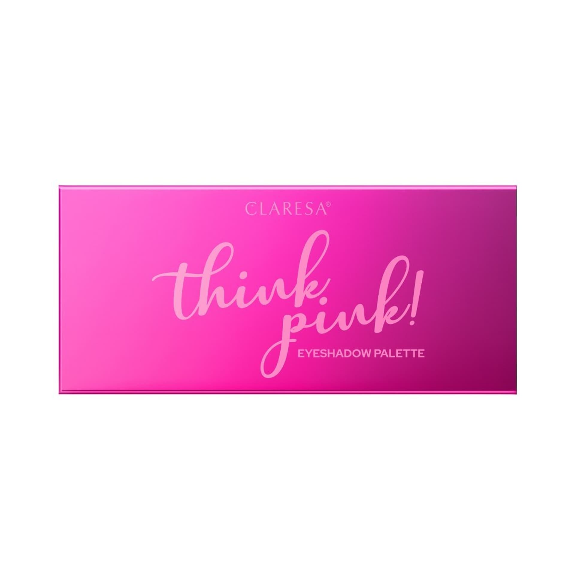 

CLARESA Paleta Cieni do powiek (10) THINK PINK! 12g, 10) think pink! 12