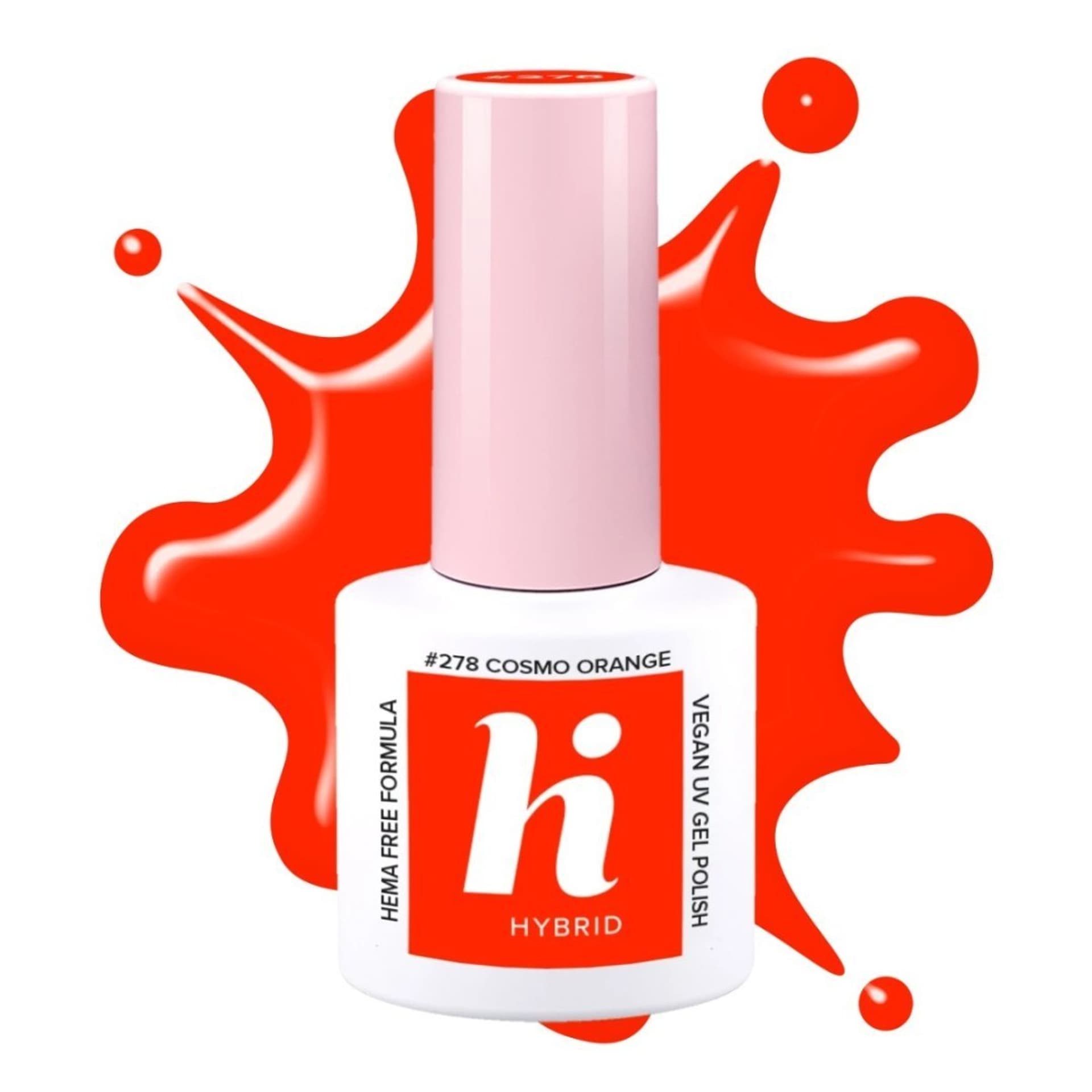 

Hi Hybrid HEMA Free Lakier hybrydowy Neon #278 Cosmo Orange 5ml