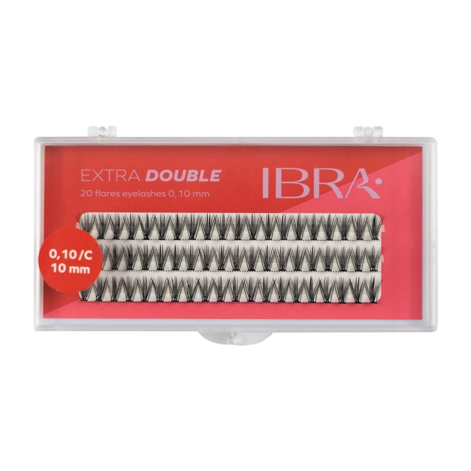 

IBRA Kępki rzęs EXTRA DOUBLE skręt C-0.10 - 10mm 1op.