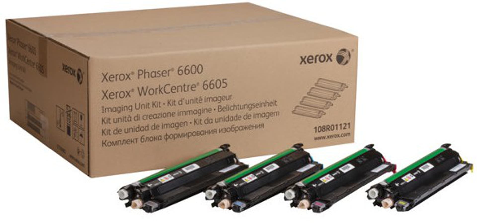 

Xerox oryginalny bęben 108R01121, color, 60000s, 4-pack, cena za zestaw, Xerox Phaser 6600, Workcentre 6605