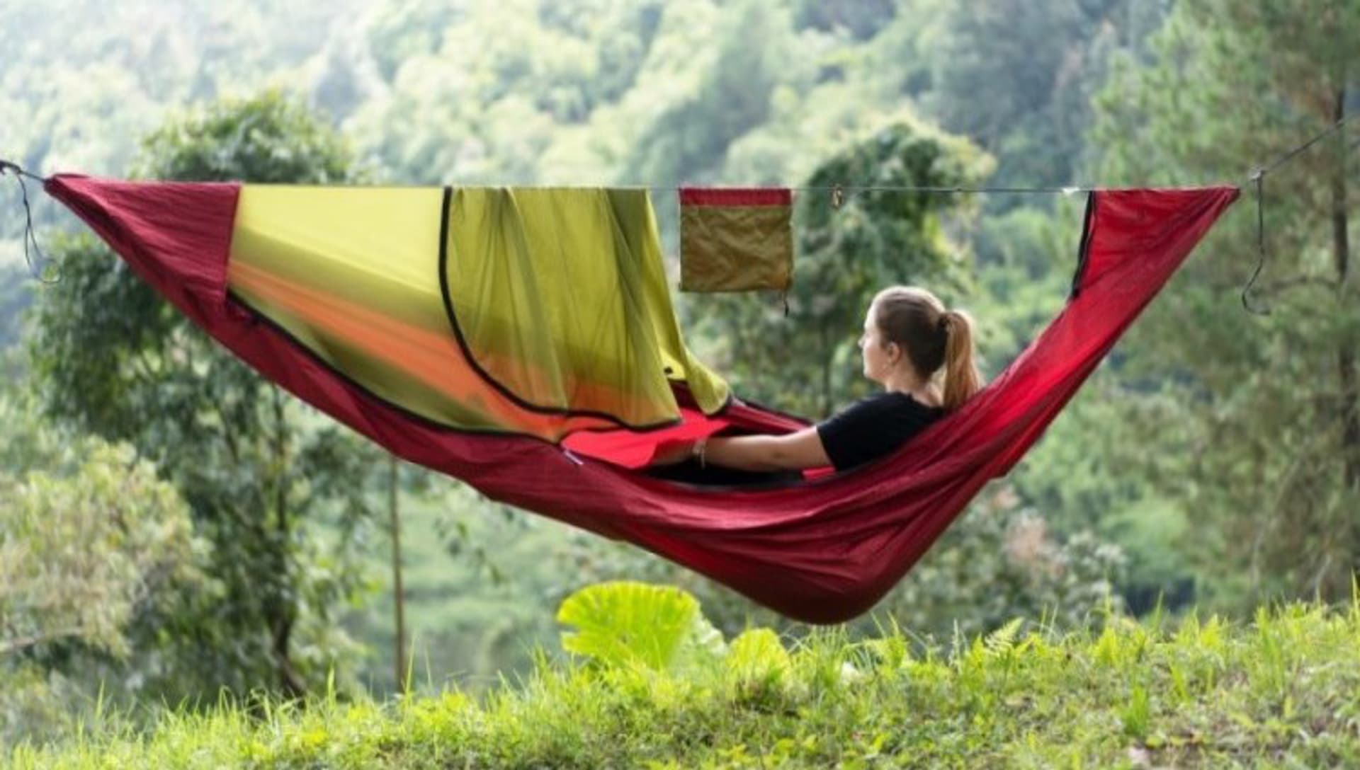 

Hamak z moskitierą TTTM Original Pro Hammock bordowy (34)