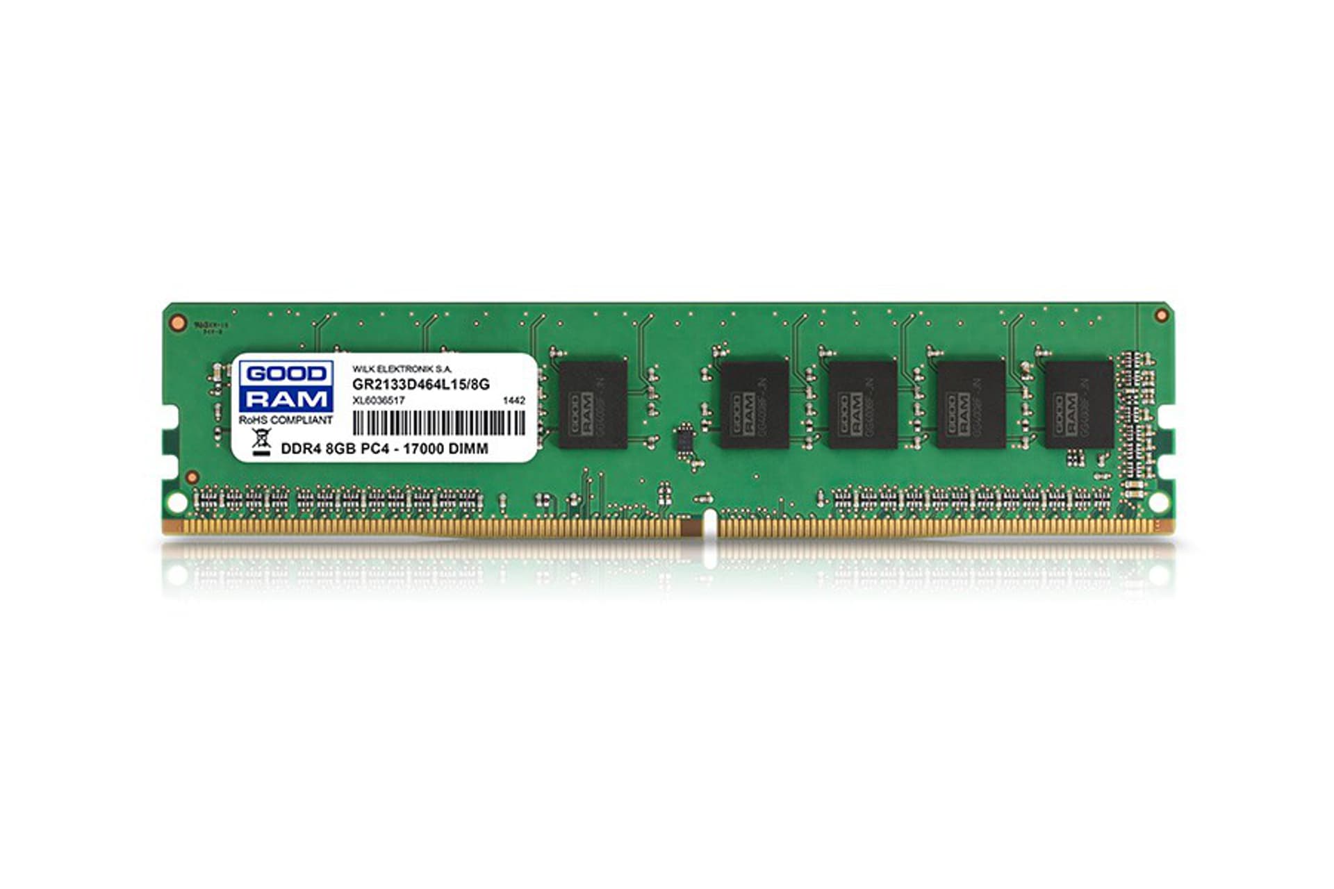 

Pamięć GOODRAM DIMM DDR4 8GB 2133MHz 15CL 1.2V SINGLE