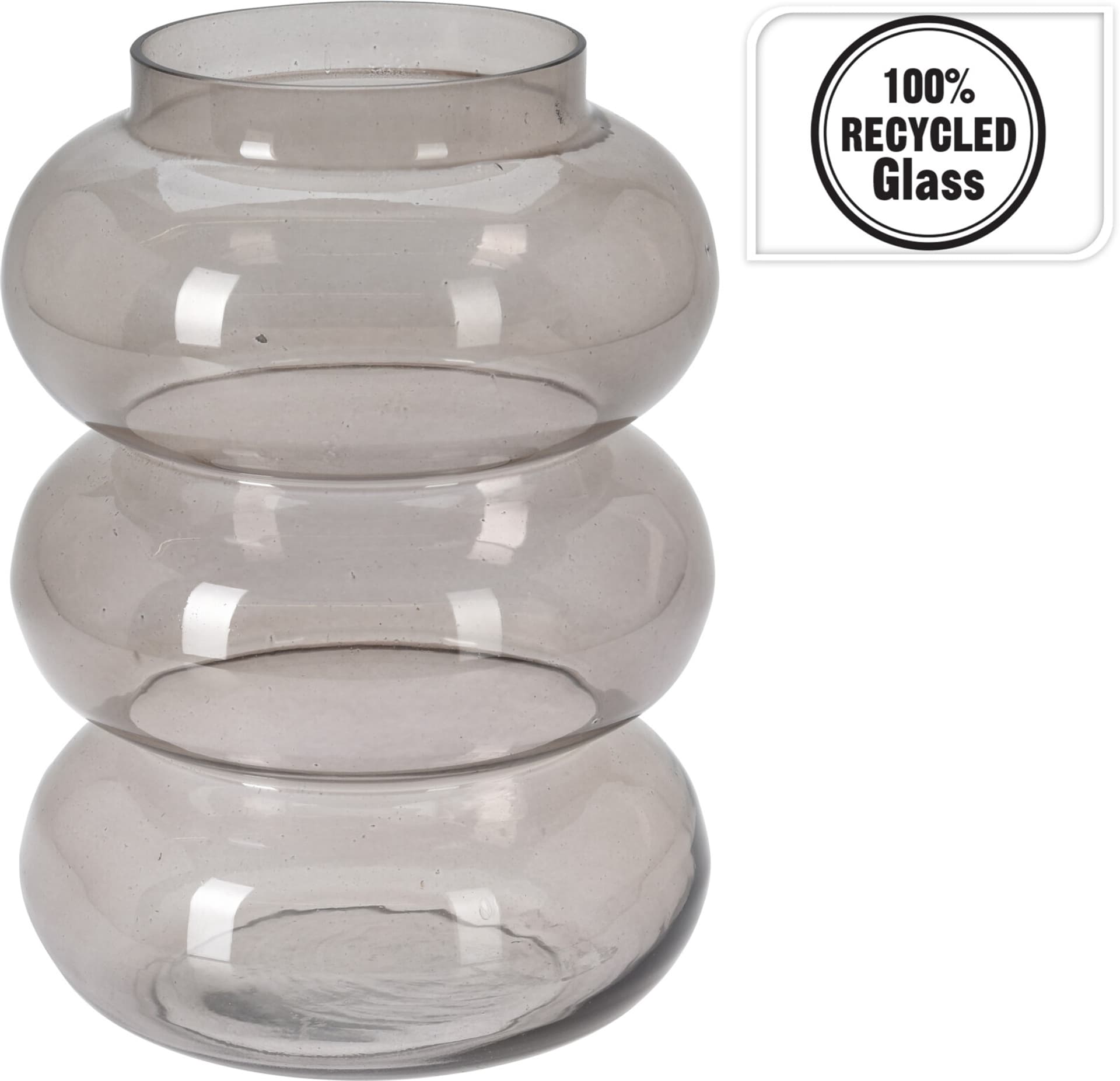 

WAZON SZKŁO Z RECYKLINGU 17XH24CM