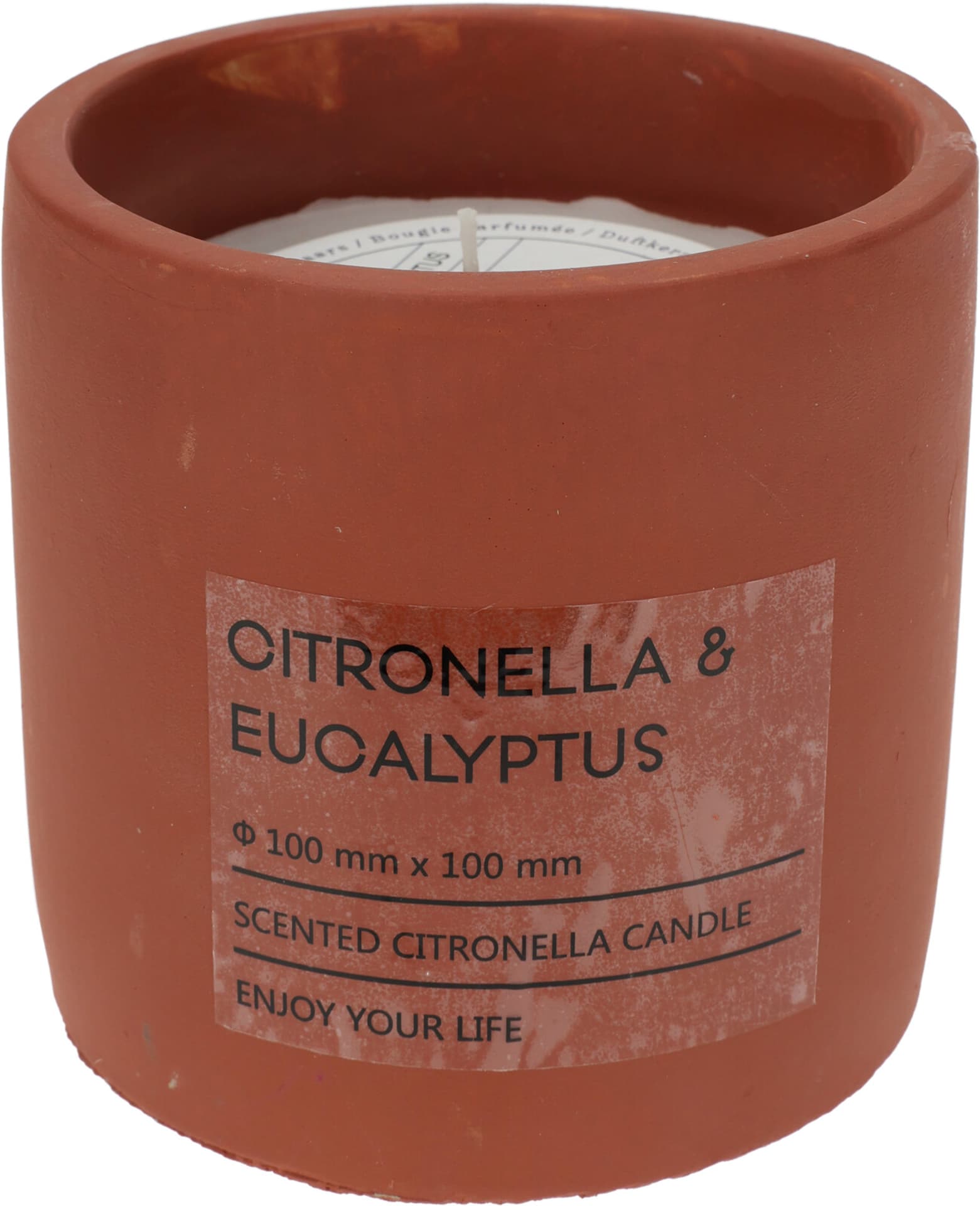 

ŚWIECA CITRONELLA W DONICZCE 10CM
