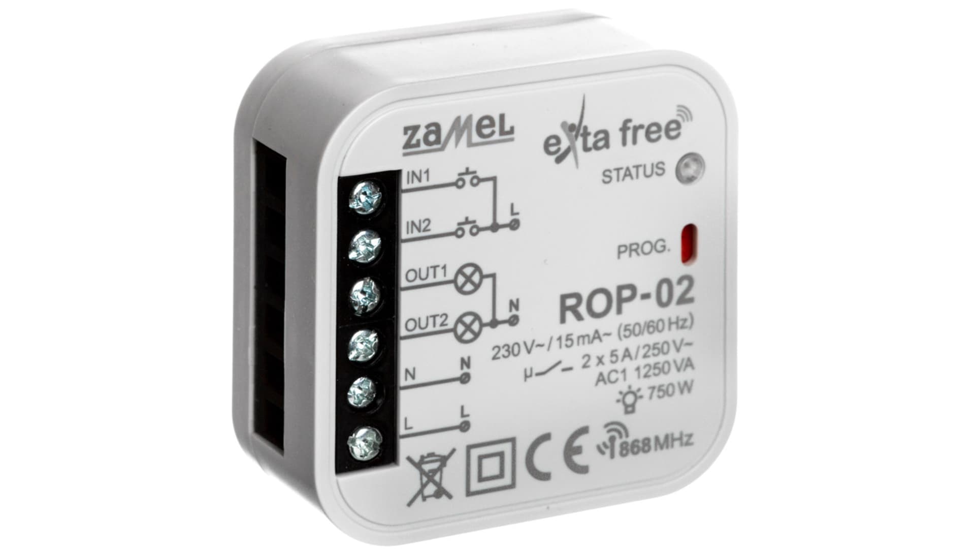 

Radiowy odbiornik dopuszkowy 2-kanałowy ROP-02 EXF10000050