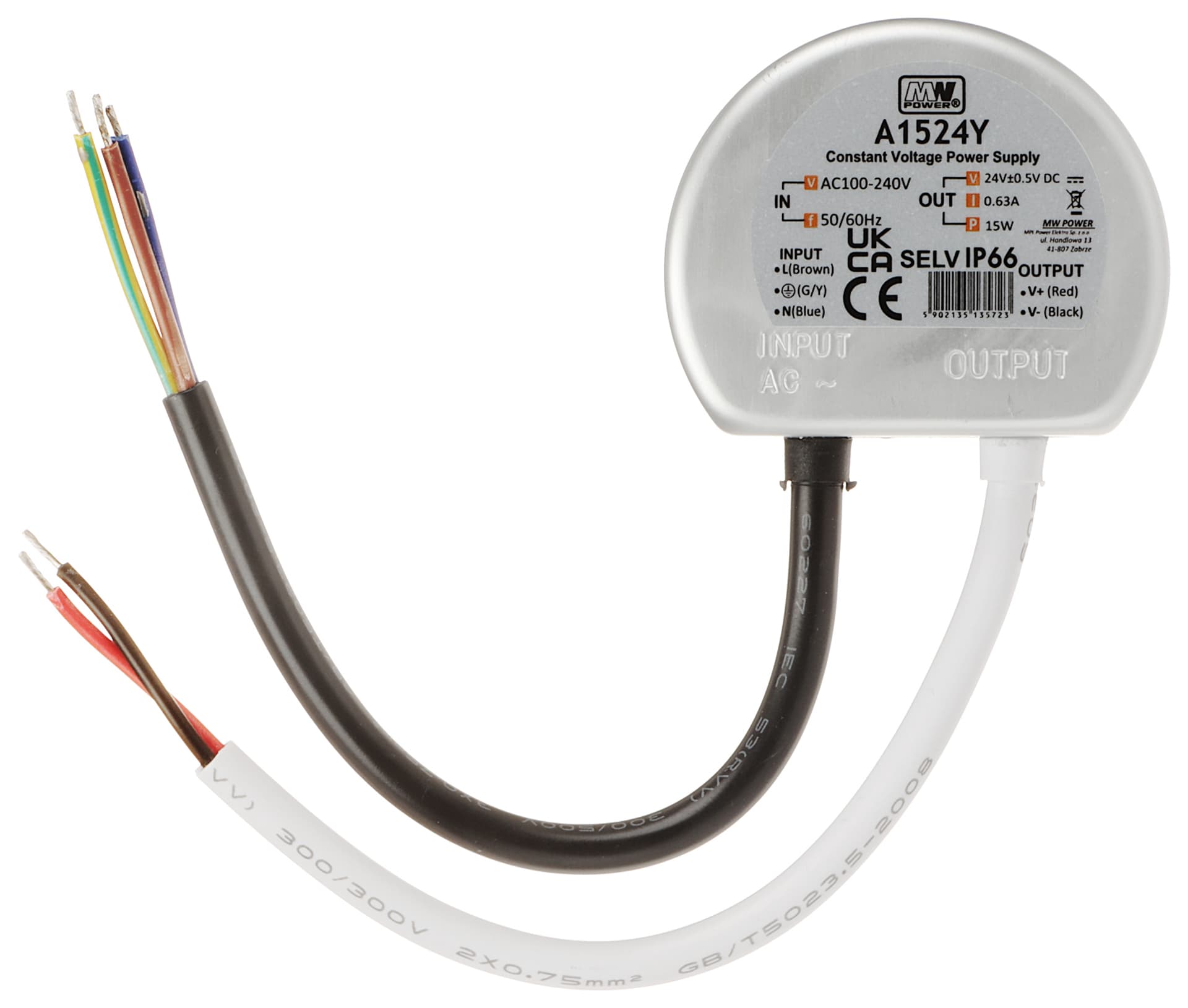 

ZASILACZ IMPULSOWY 24V/0.63A-TP MW POWER