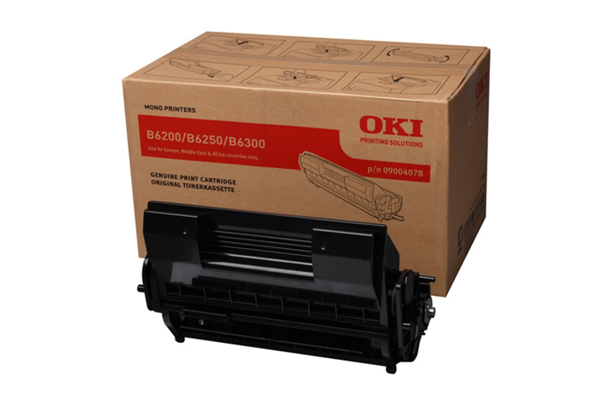 

Oryginalny Toner Czarny OKI B6200, B6300 (09004078, CT350264)