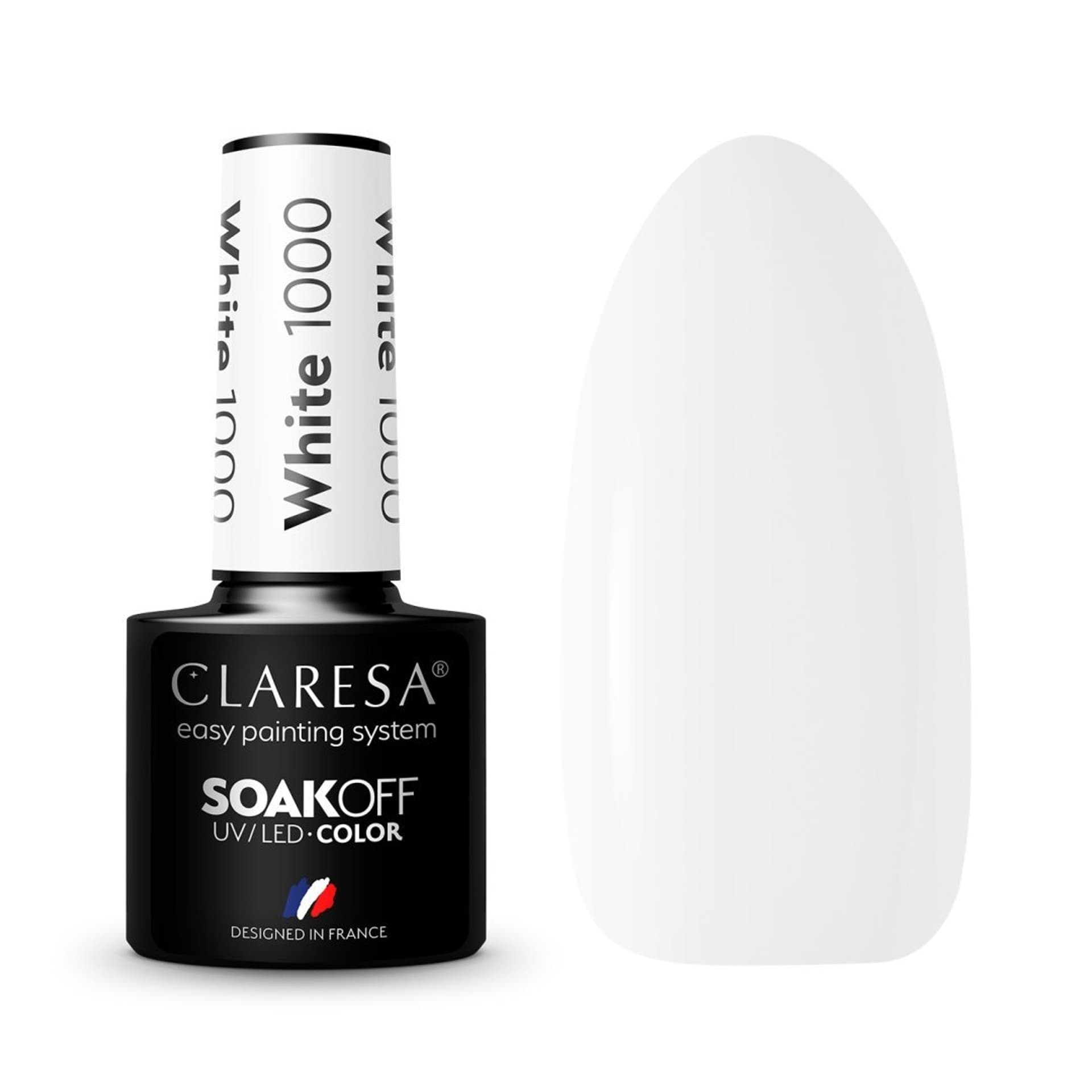 

CLARESA Lakier hybrydowy WHITE 1000 -5g