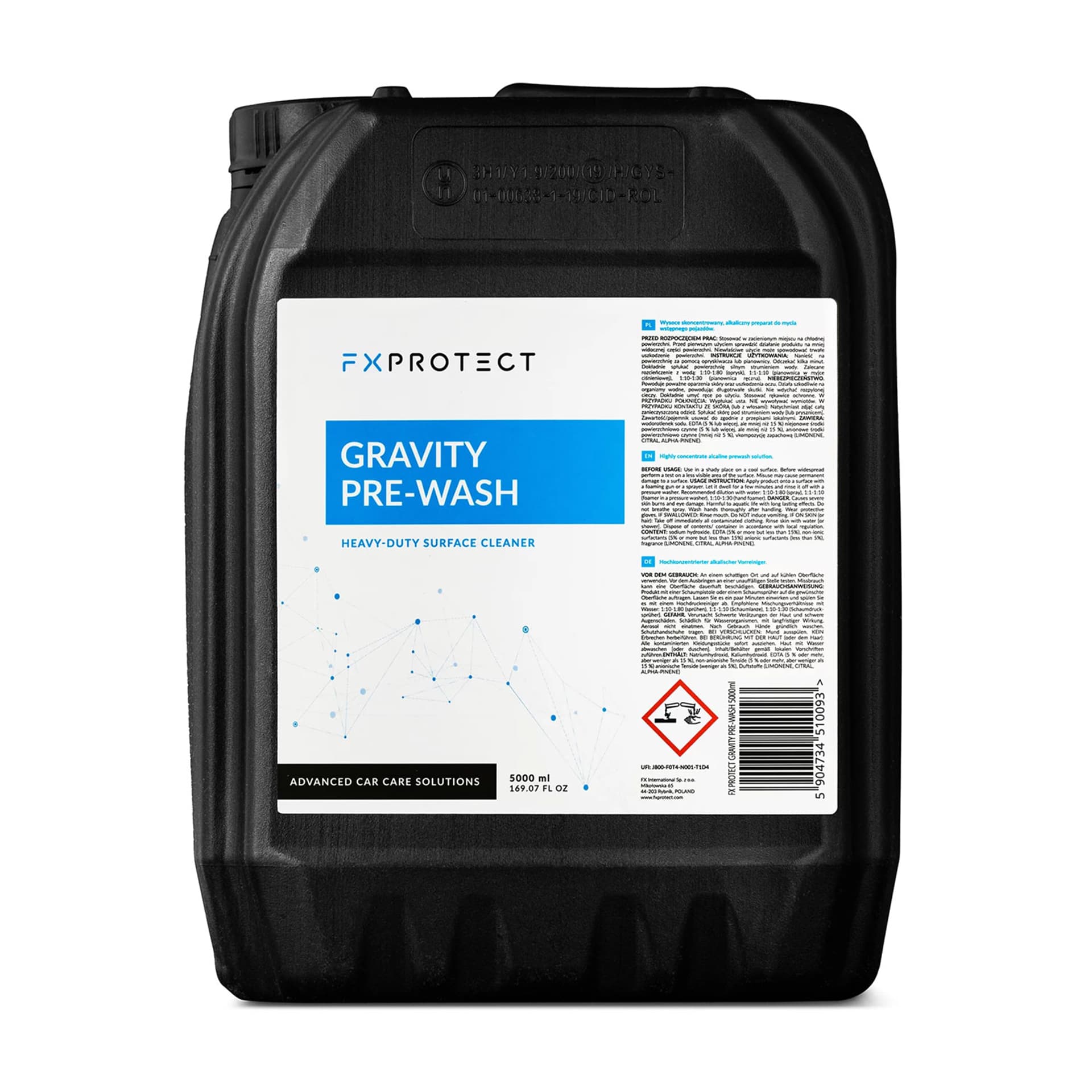 

FX Protect GRAVITY PRE-WASH 5000ml - oprysk zasadowy mycie wstępne