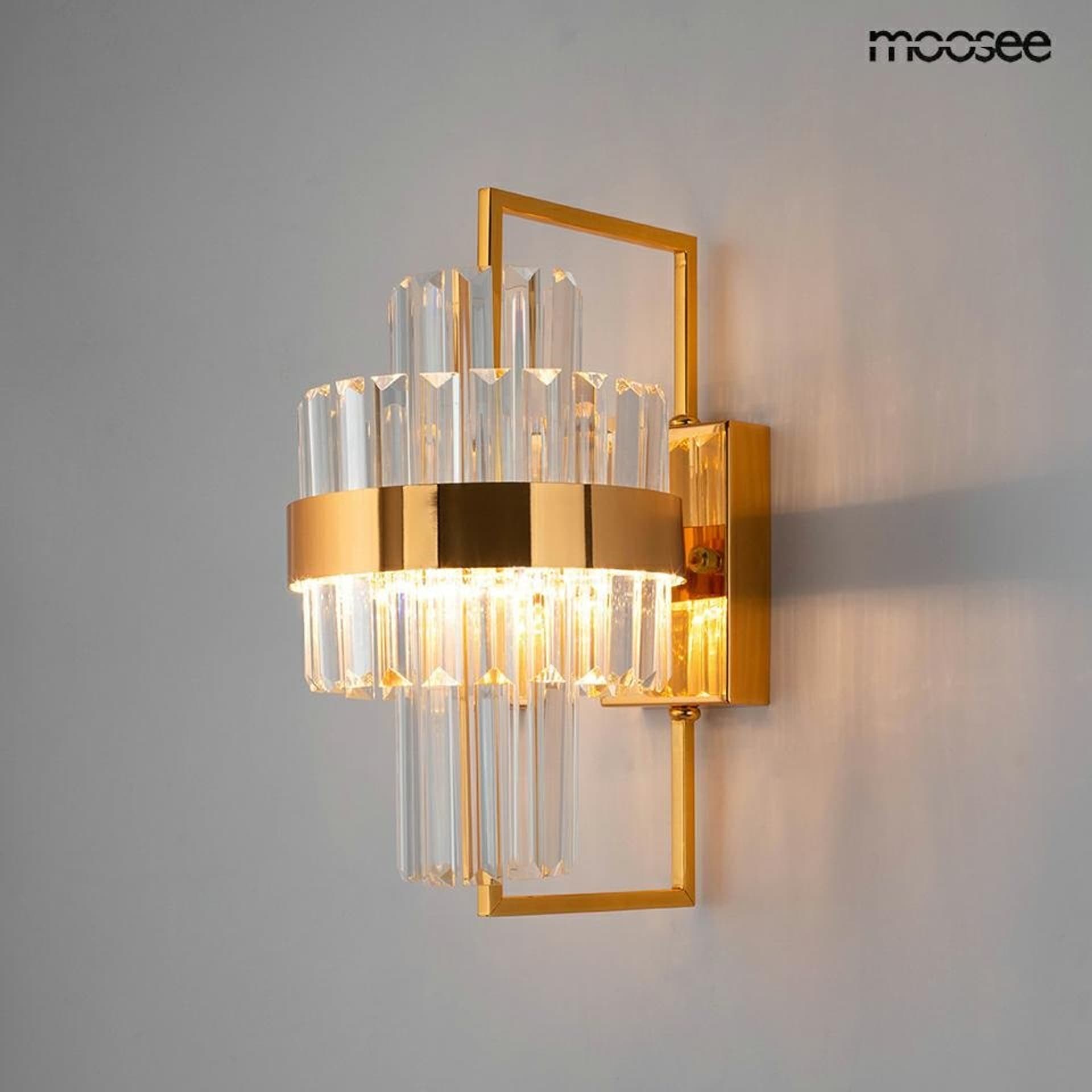 

MOOSEE lampa ścienna IMPERO złota