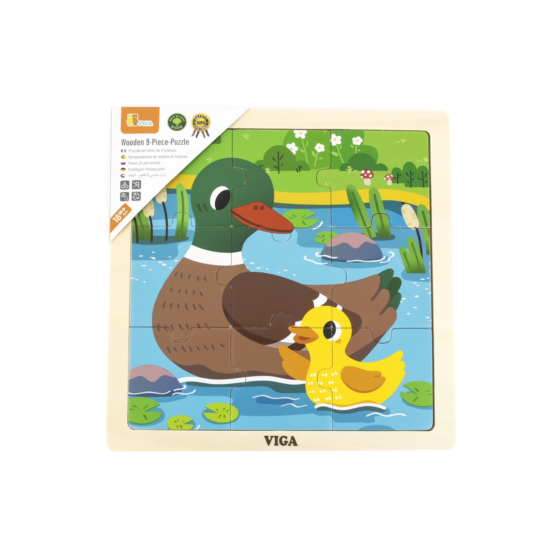 

Viga 44621 Puzzle na podkładce 9 elementów - Kaczka