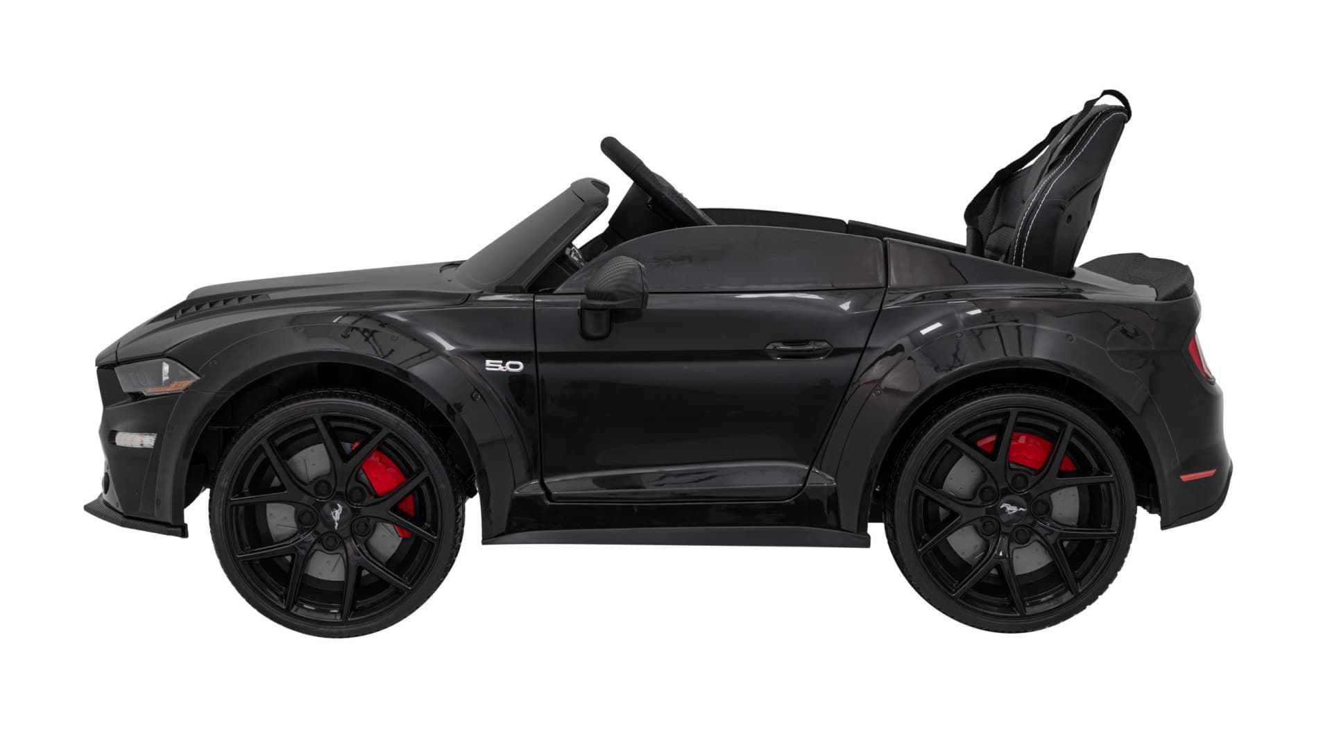 

Autko Ford Mustang GT na akumulator dla dzieci Czarny + Regulacja siedzenia + Audio LED + EVA + Wolny Start