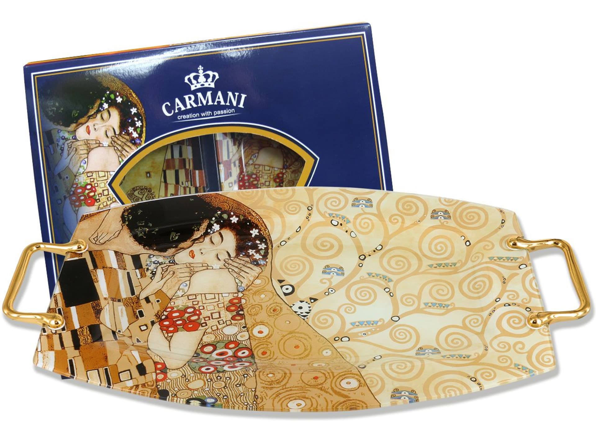 

Talerz, taca dekoracyjna - G. Klimt, Pocałunek