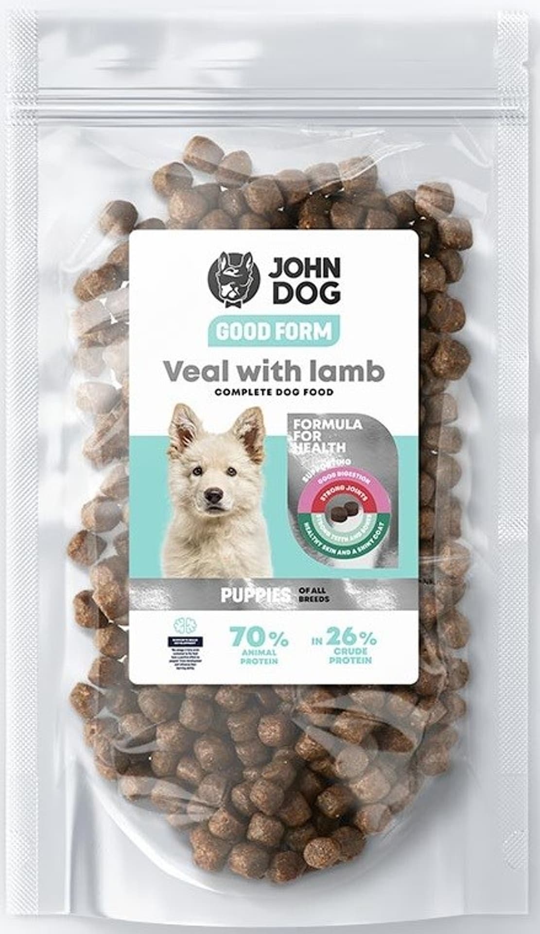 

John Dog GOOD FORM puppy cielęcina,jagnięcina 120g