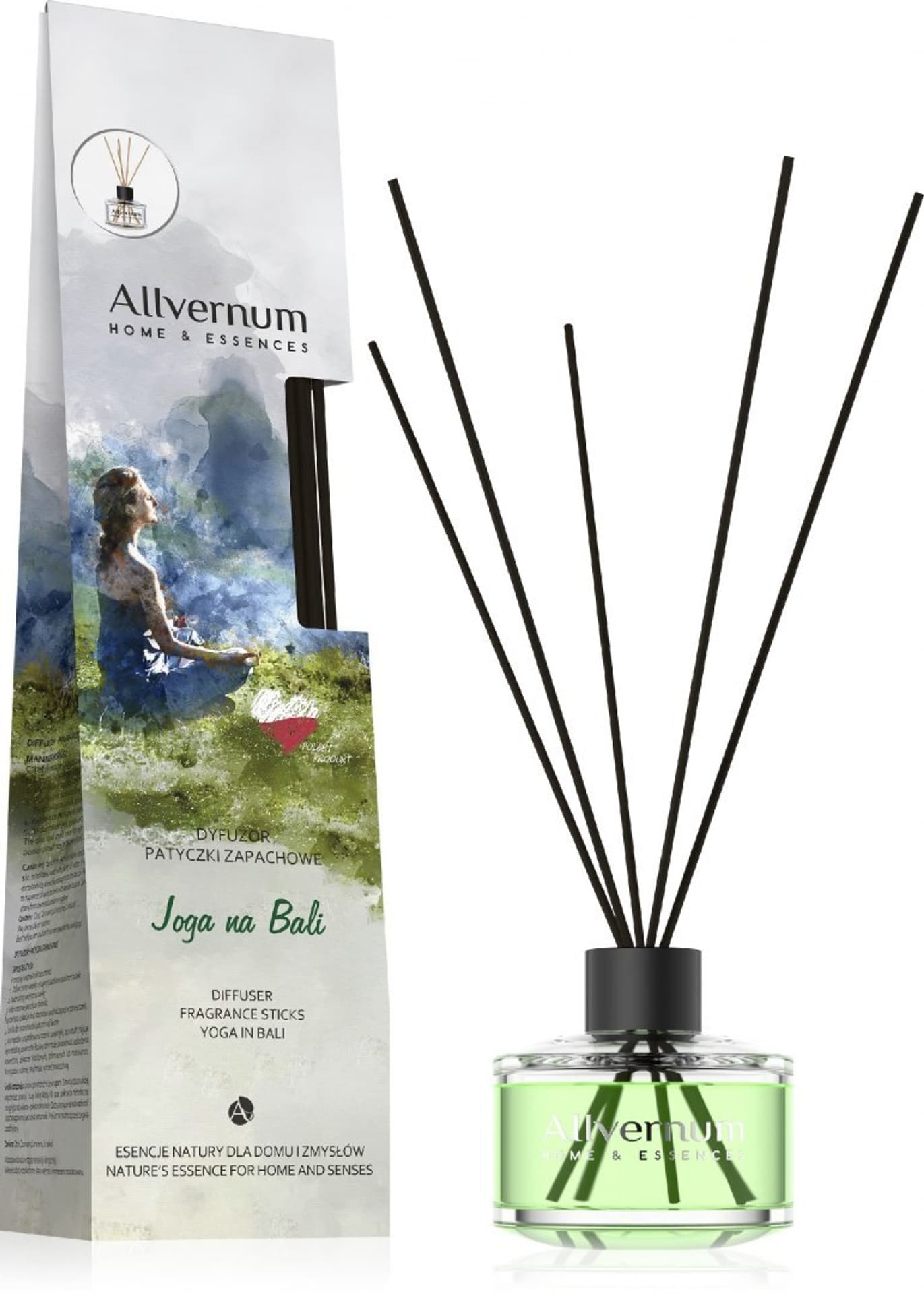 

Allvernum Home & Essences Dyfuzor z patyczkami zapachowymi Joga na Bali 1op.