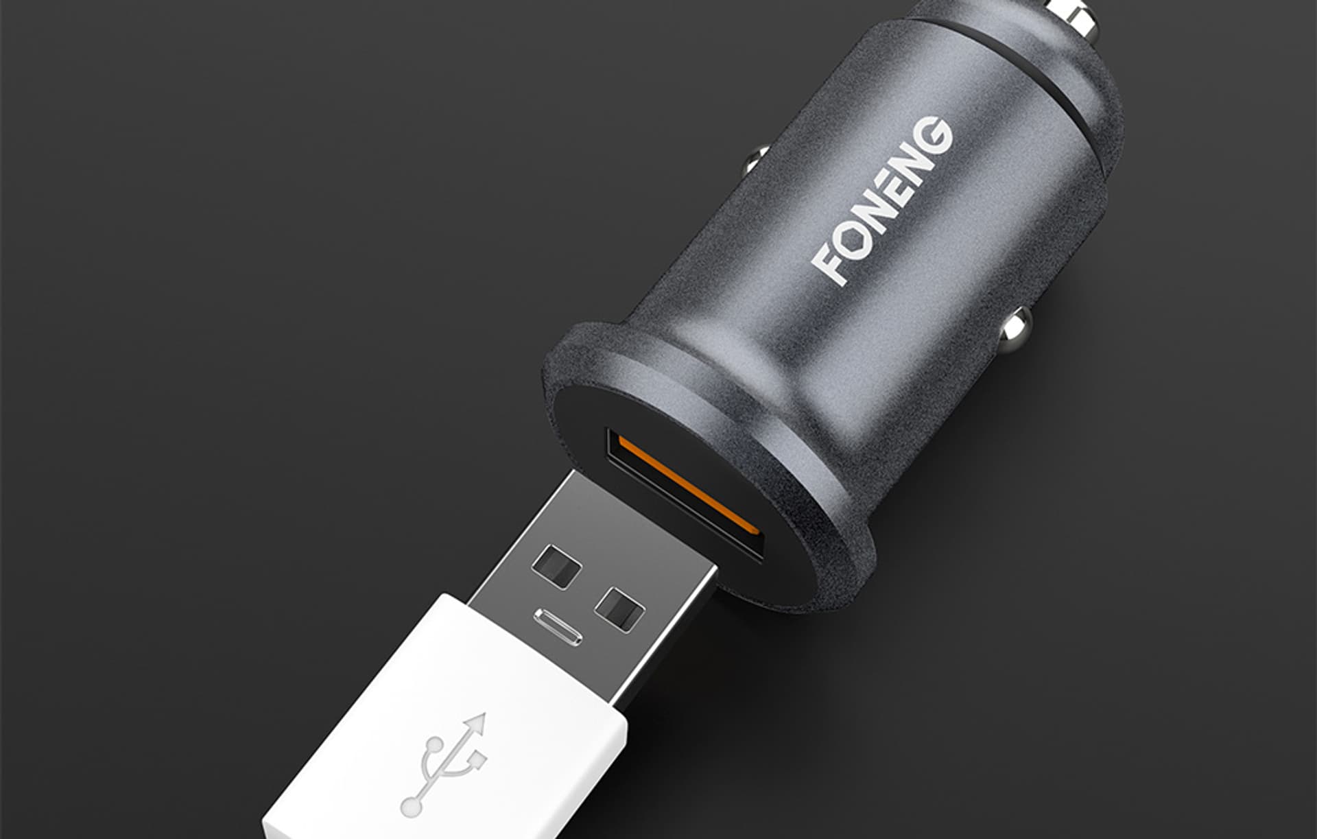 

Mini zestaw ładujący GSM samochodowy Foneng C15 4A USB typu C (metalowy)