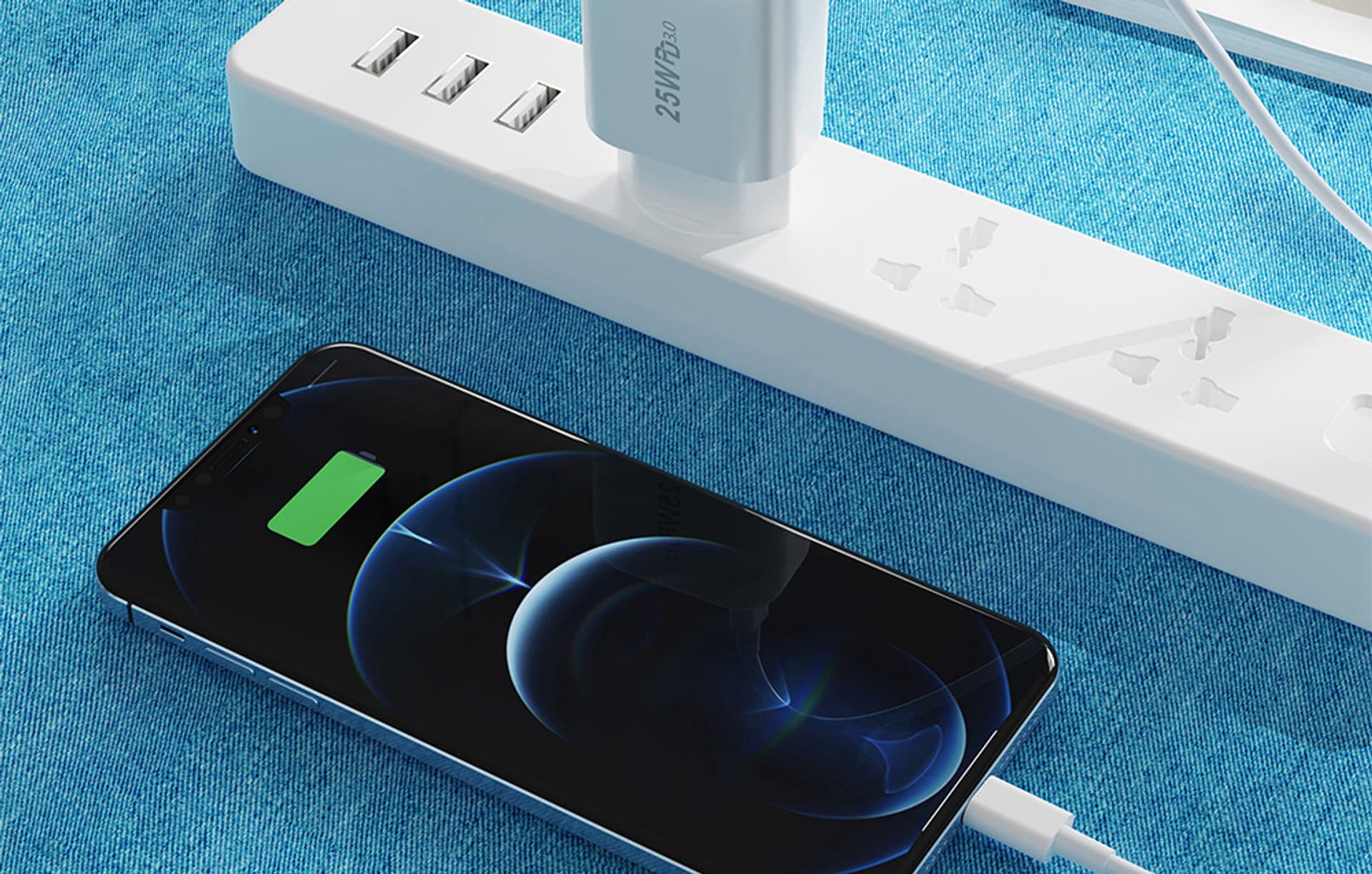 

Ładowarka sieciowa Foneng EU40 + kabel Typ-C do Lightning 25W