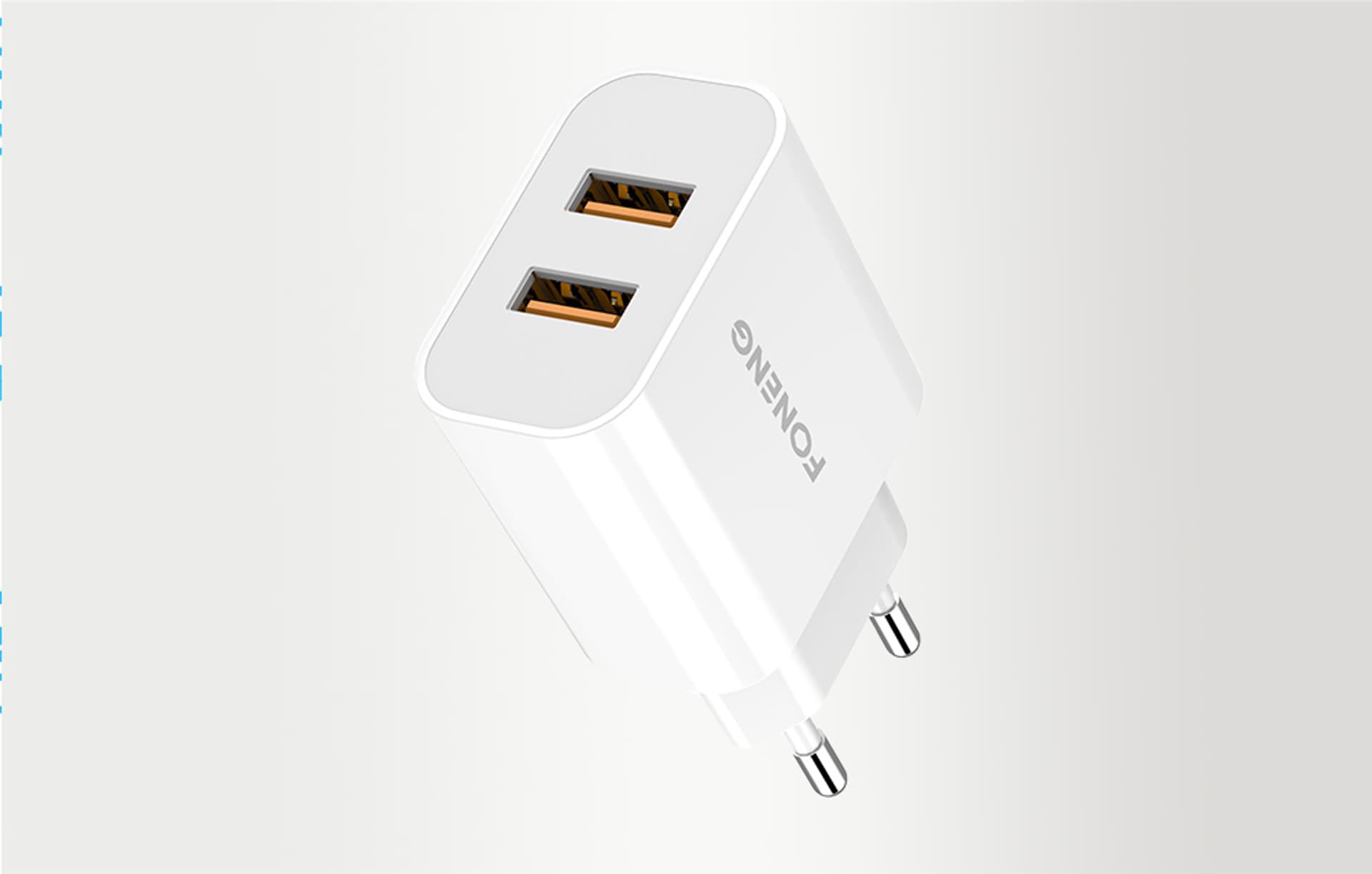

Ładowarka sieciowa Foneng EU45, 2x USB + Kabel USB C