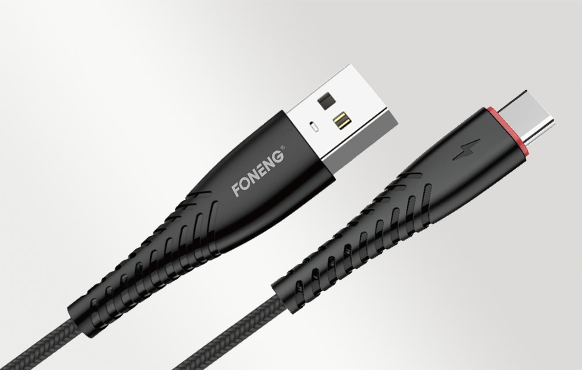 

Kabel USB do USB-C Foneng X15, 2.4A, 1.2m (czarny)